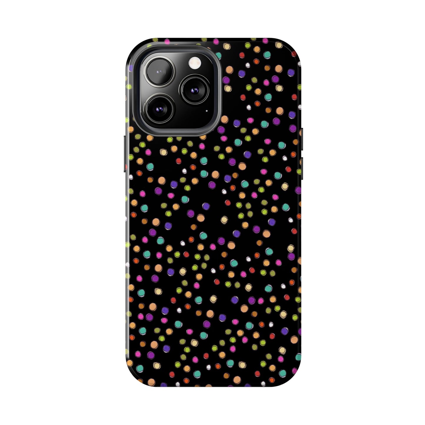 Dog Dots Black Phone Case
