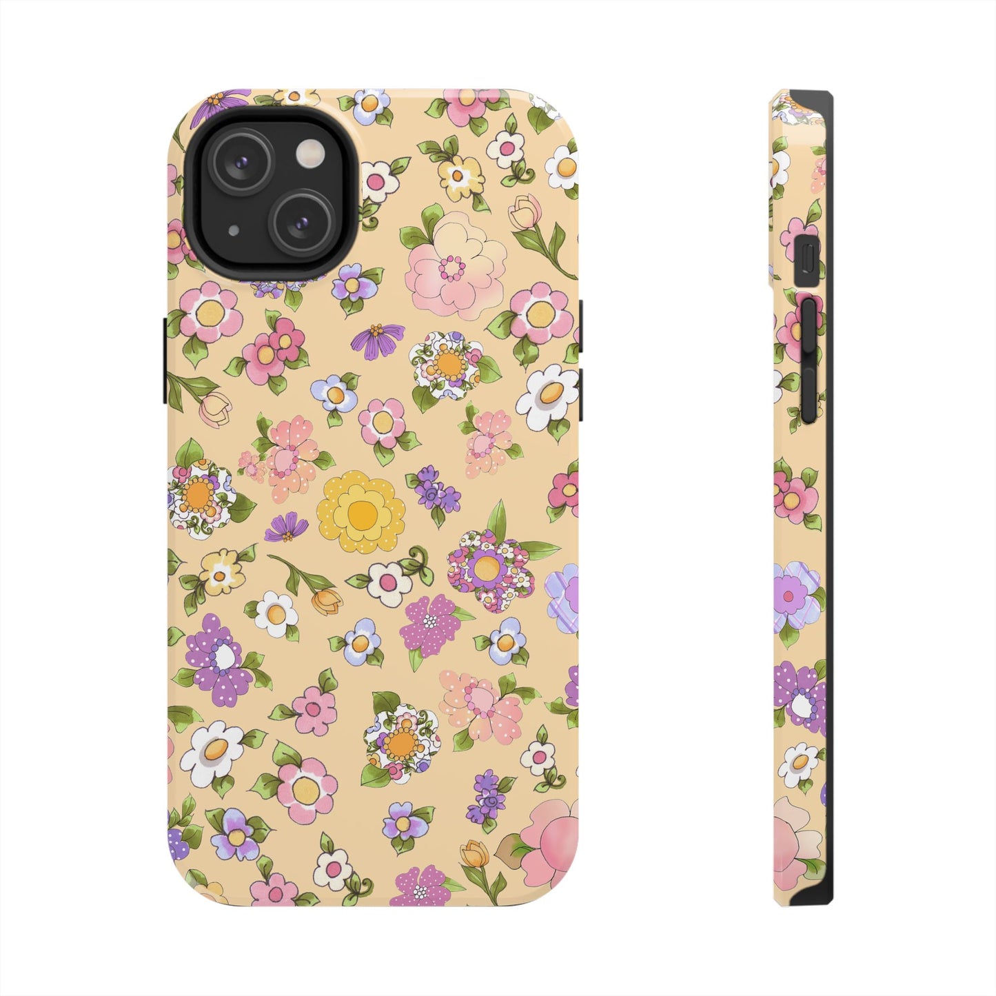 Flowery Yellow Phone Case