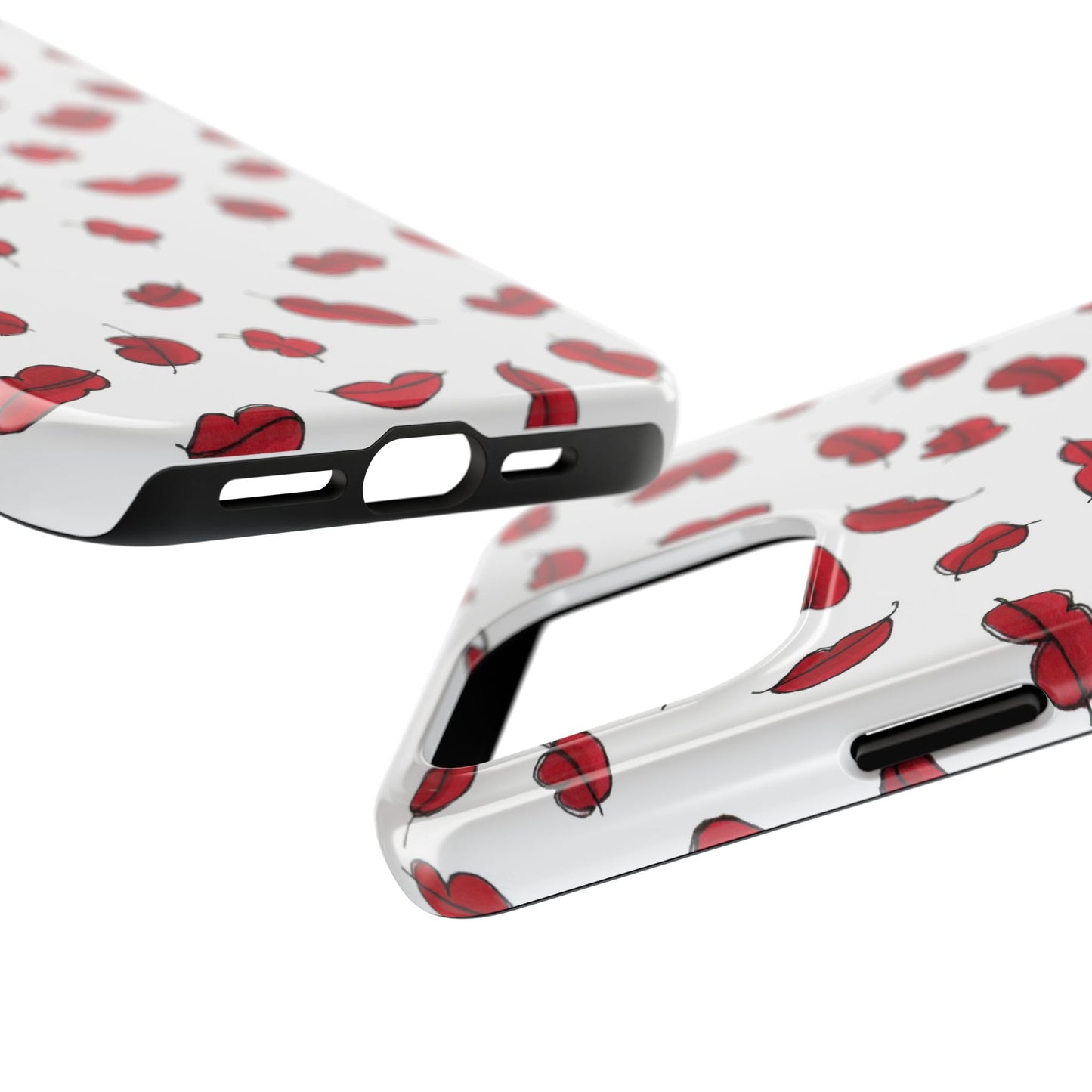 Lotsa Lips White Phone Case