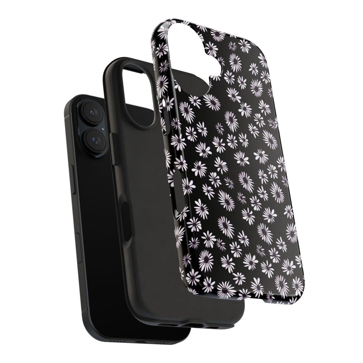 Random Daisy Black / White Phone Case