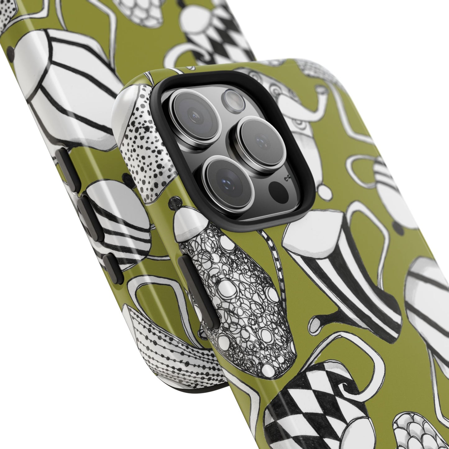 Coffee, Tea Anyone? Green Phone Case