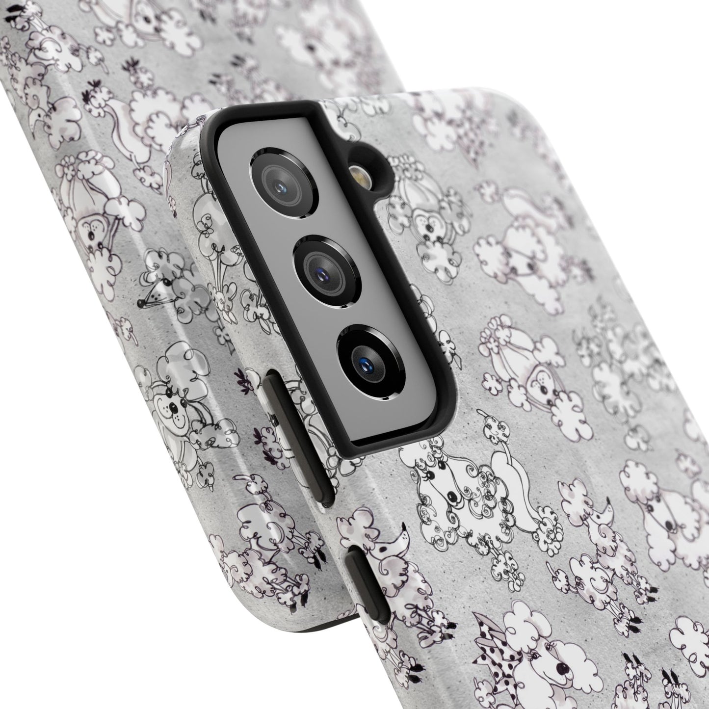 Paris Poodles Silver Phone Case