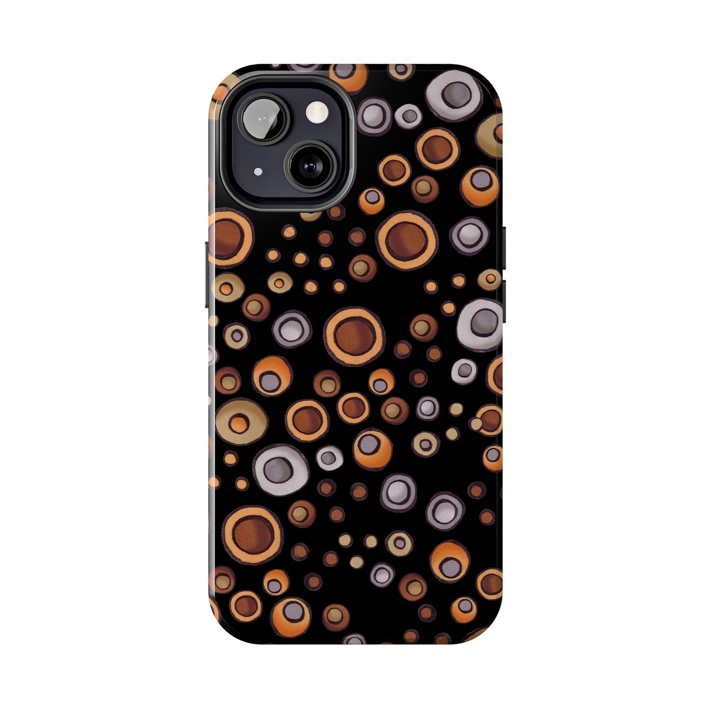 Doggy Dots Black Phone Case