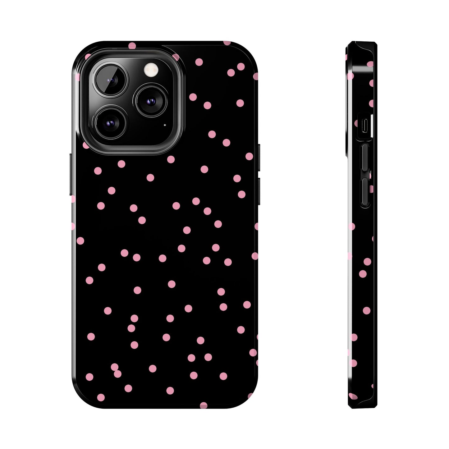 Space Dots Black / Pink Phone Case