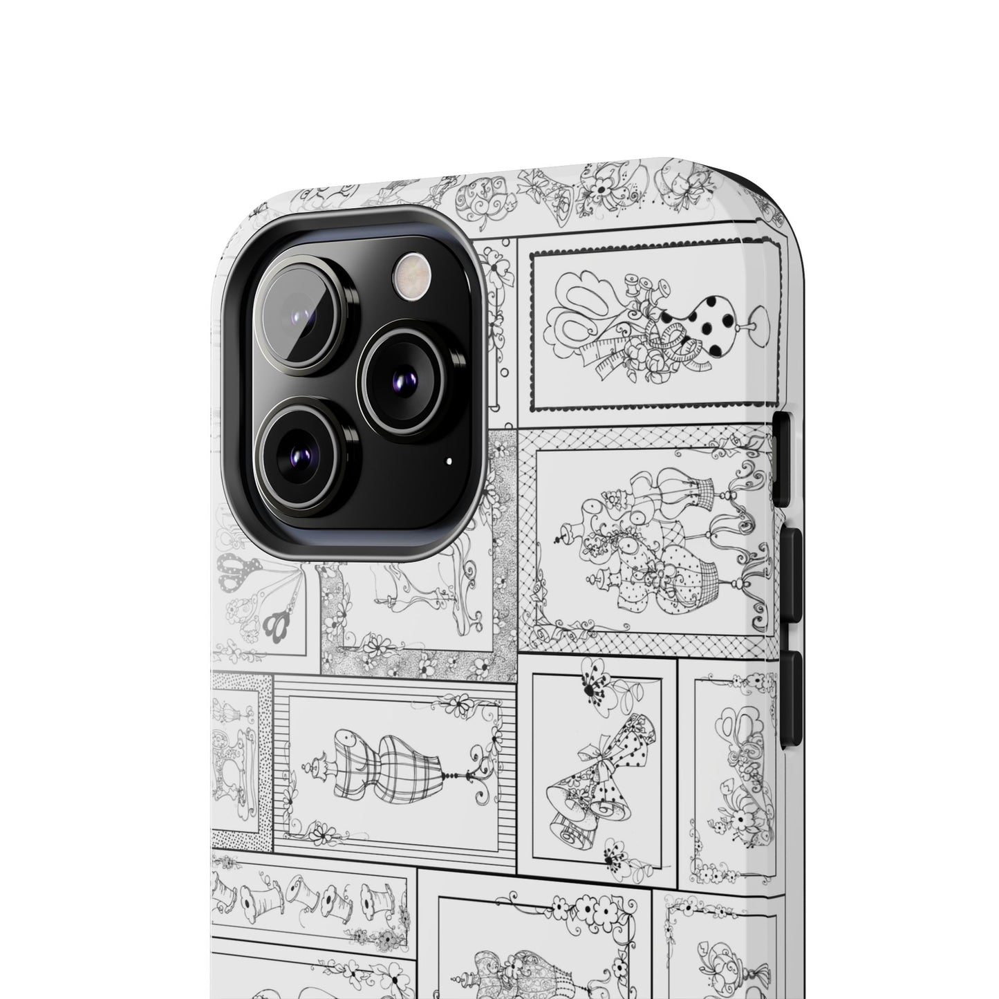 Sew Fancy White Phone Case