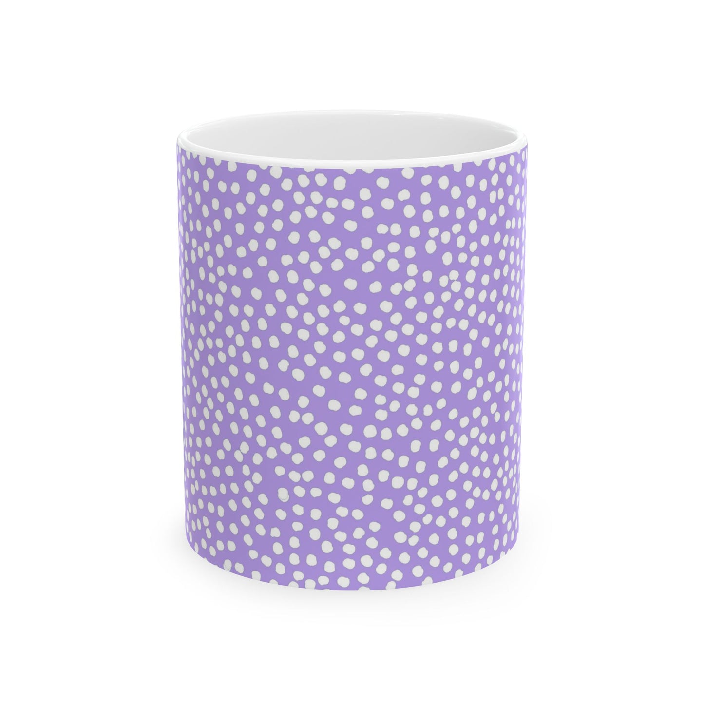 Bitty Dots Lilac / White Cup