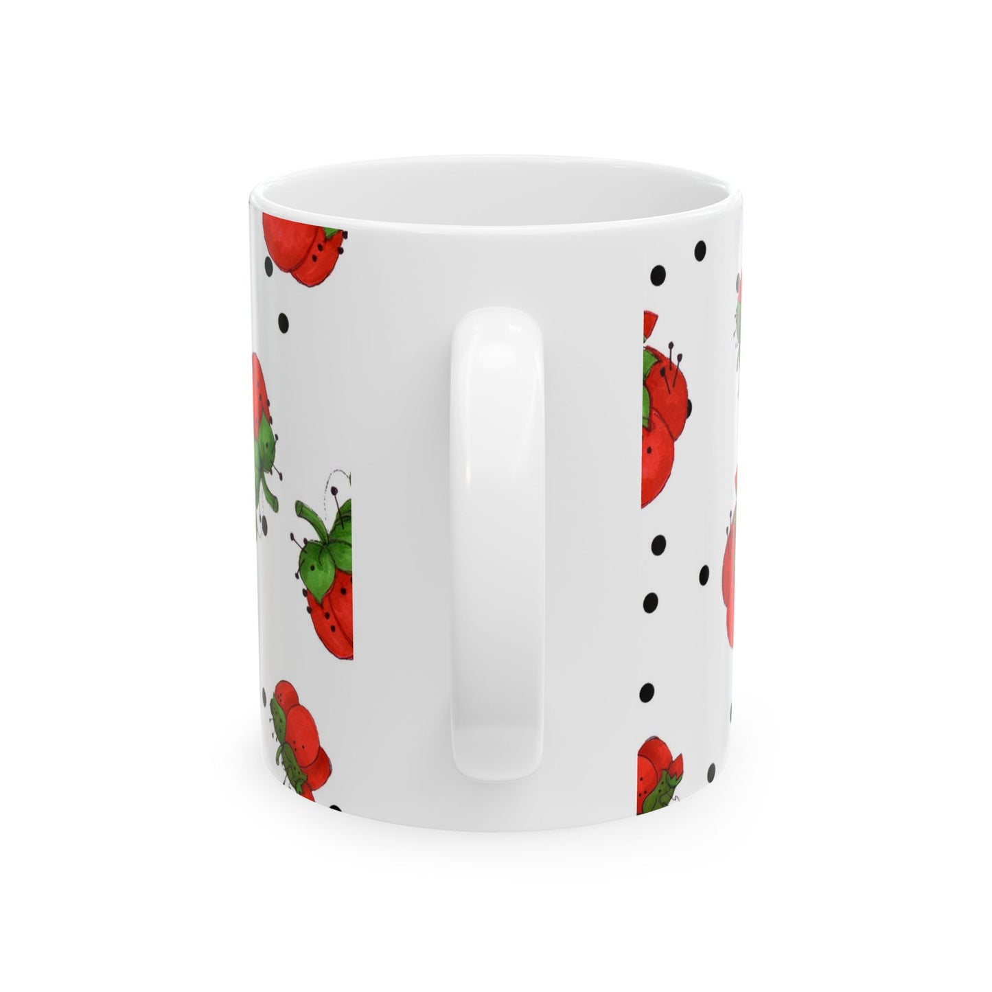 Pin Dots White Cup