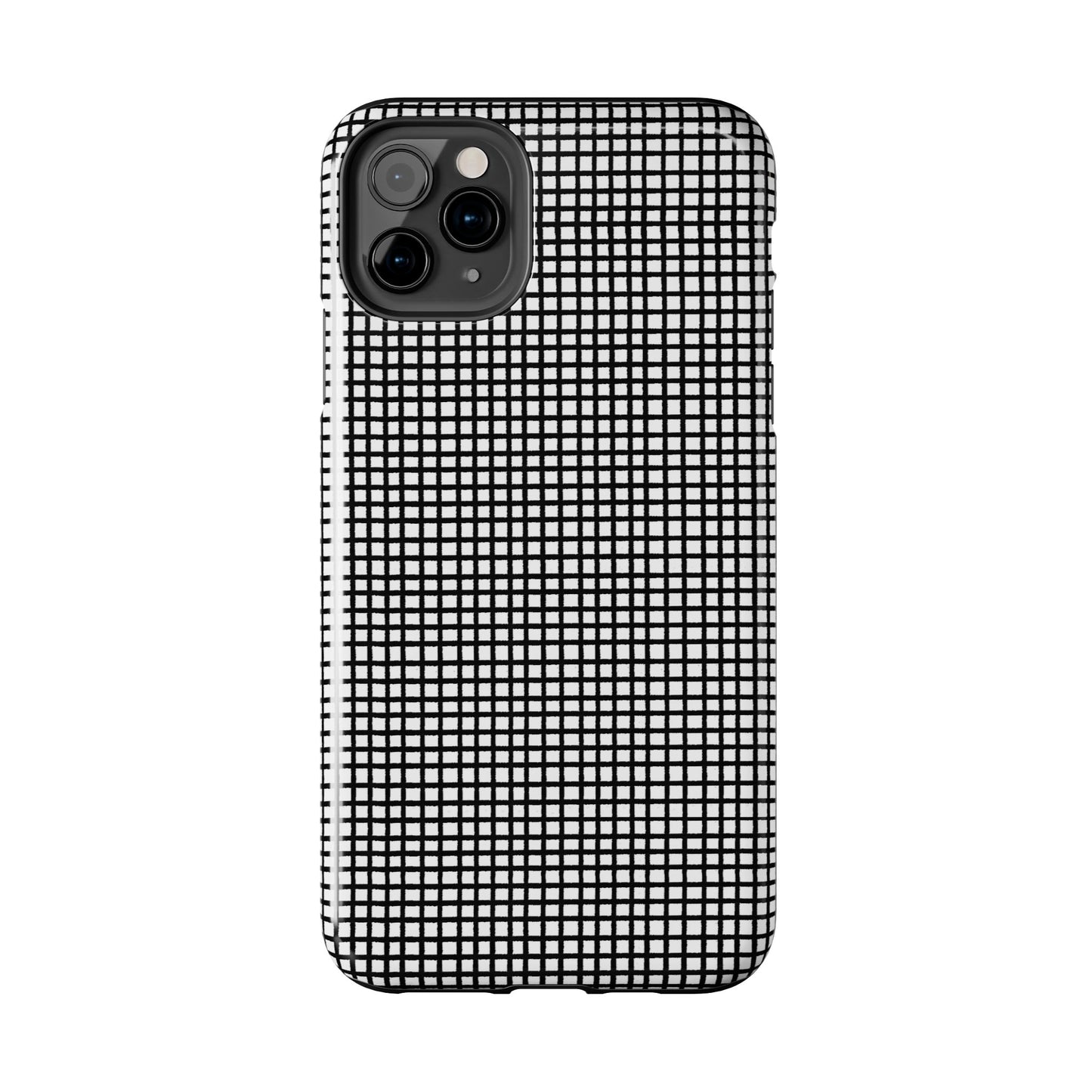 Chipper Check Black Phone Case