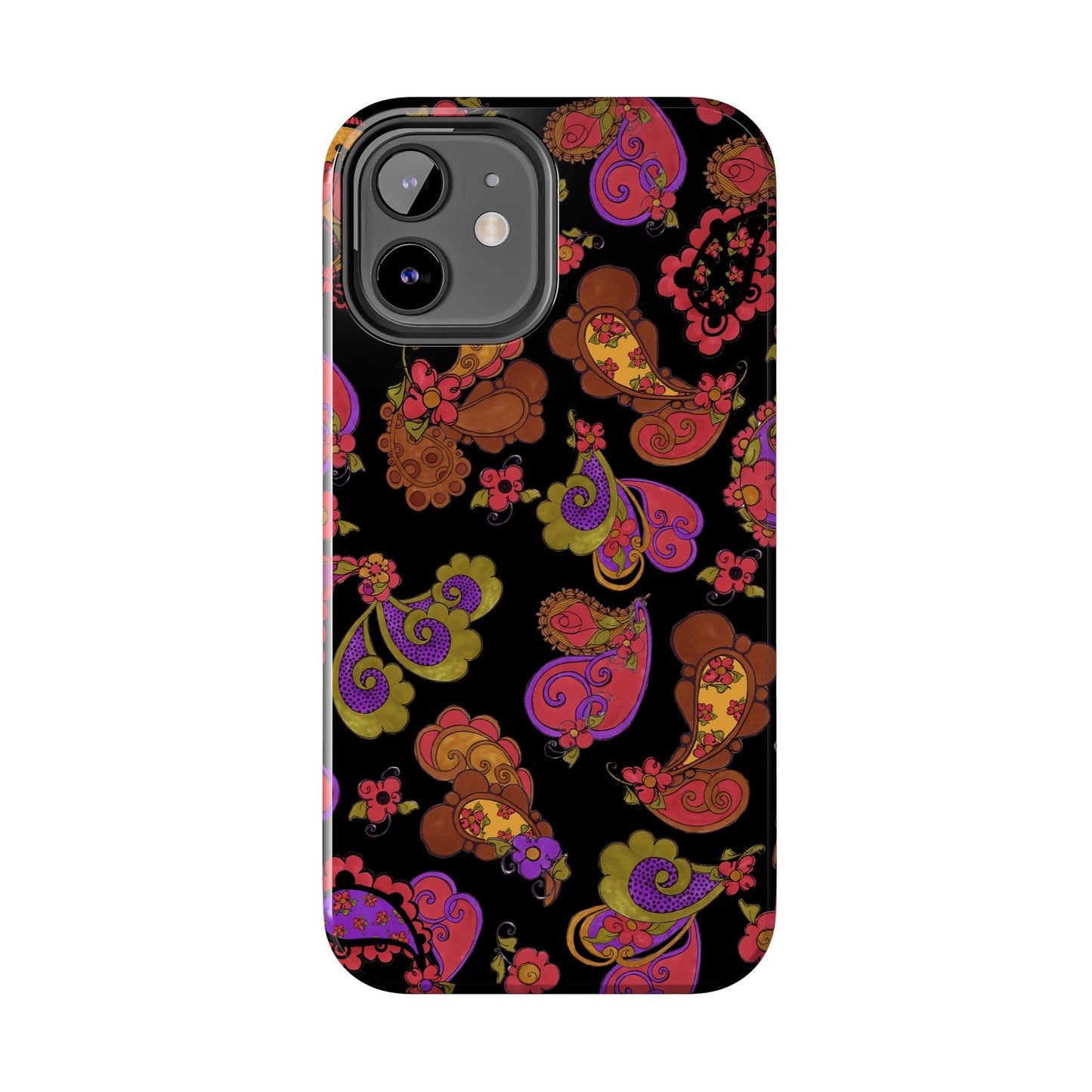 Posie Paisley Black Phone Case