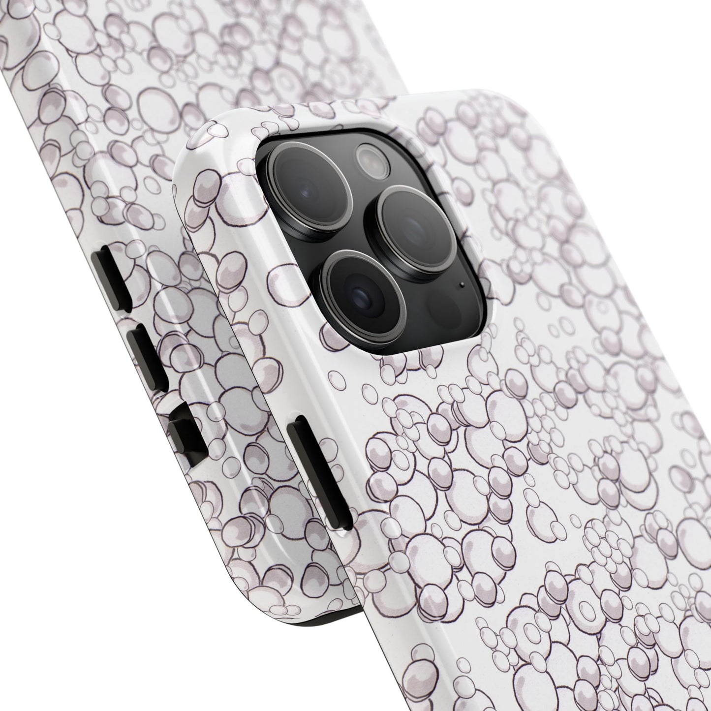 Bubble Dots White Phone Case