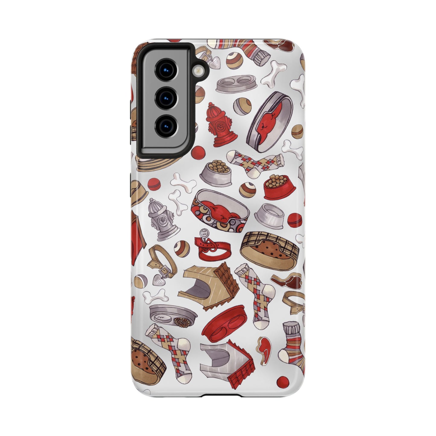 Doggie Stuff Gray Phone Case