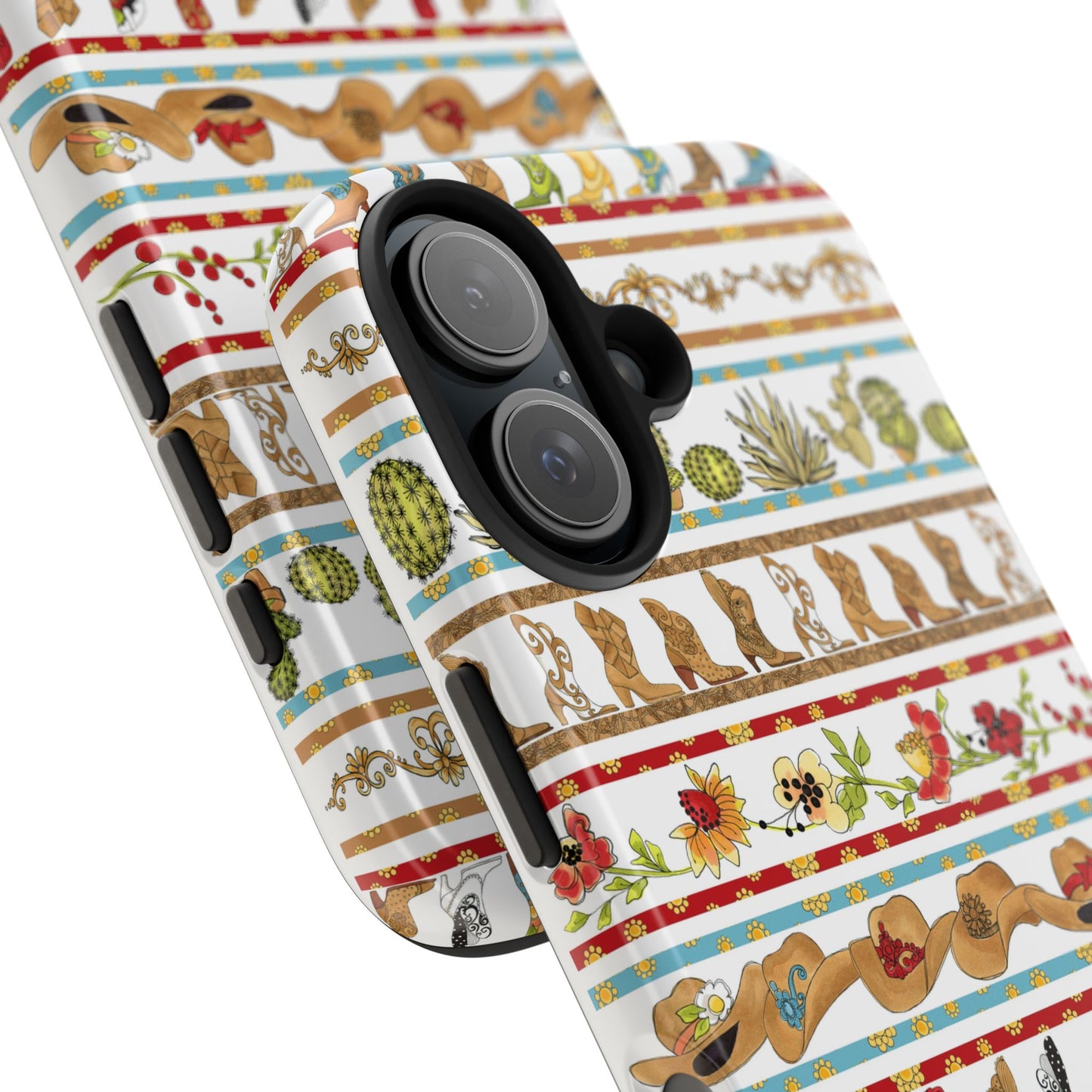 Whoa Borders White Phone Case