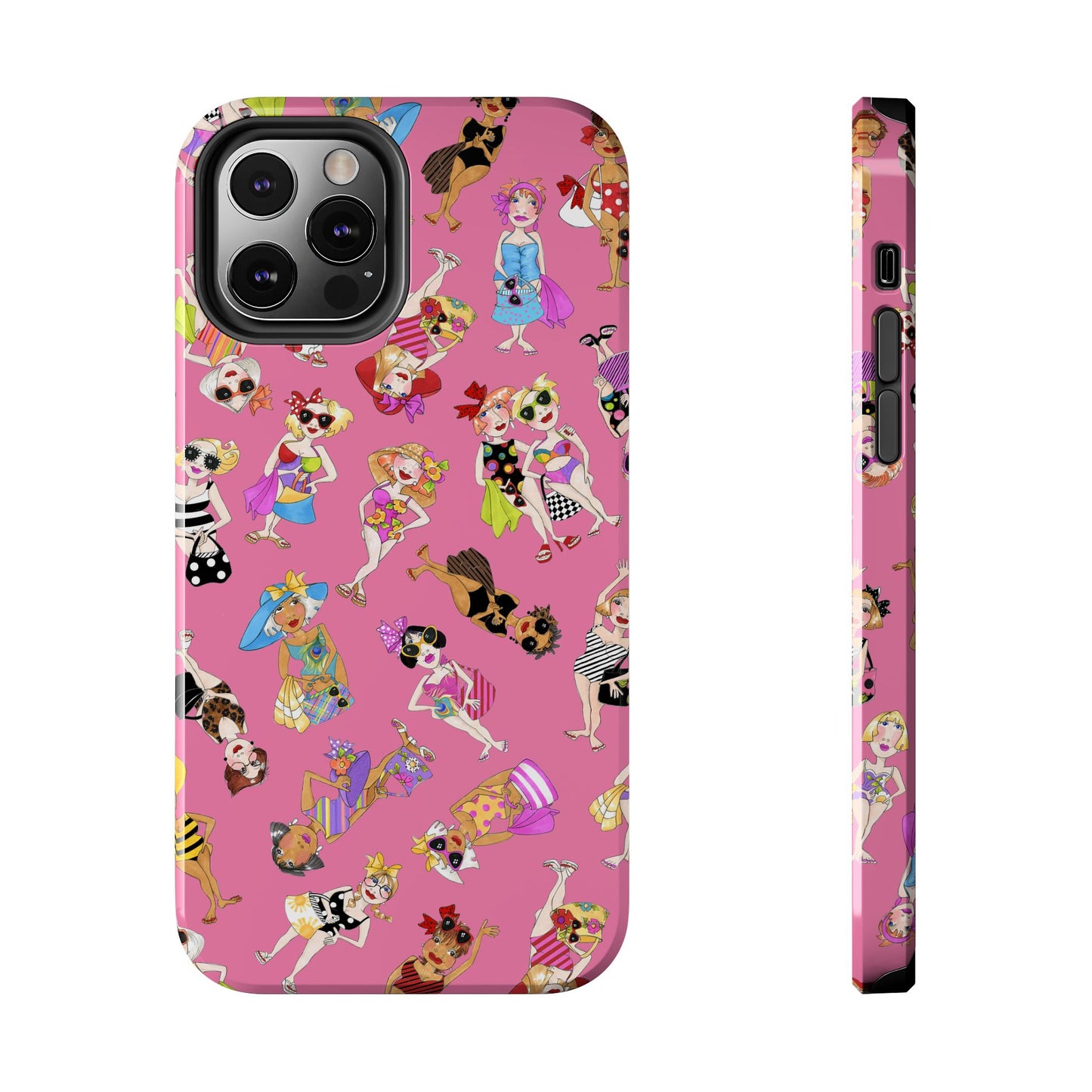 Tossed Beauties Pink Phone Case