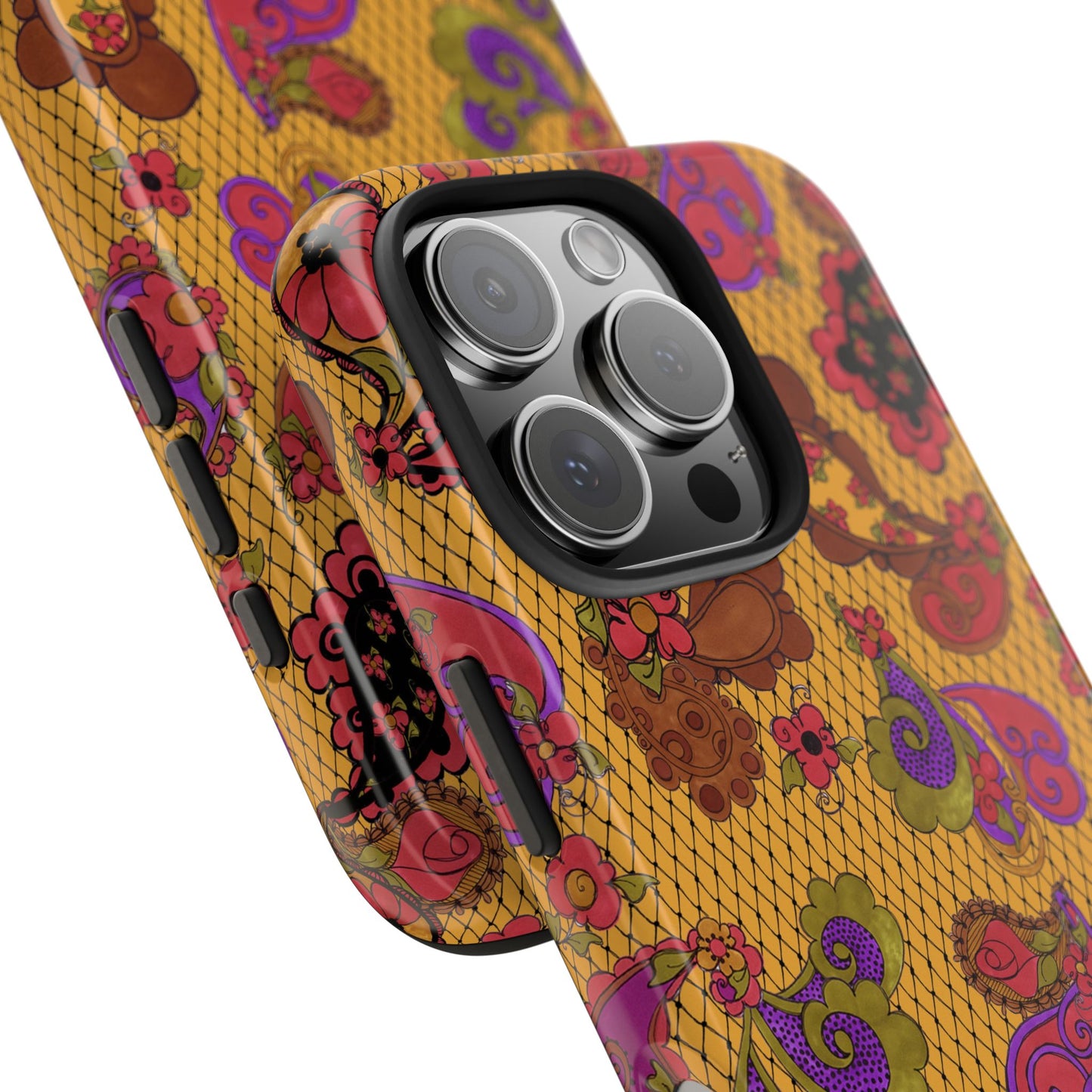 Posie Paisley Gold Phone Case