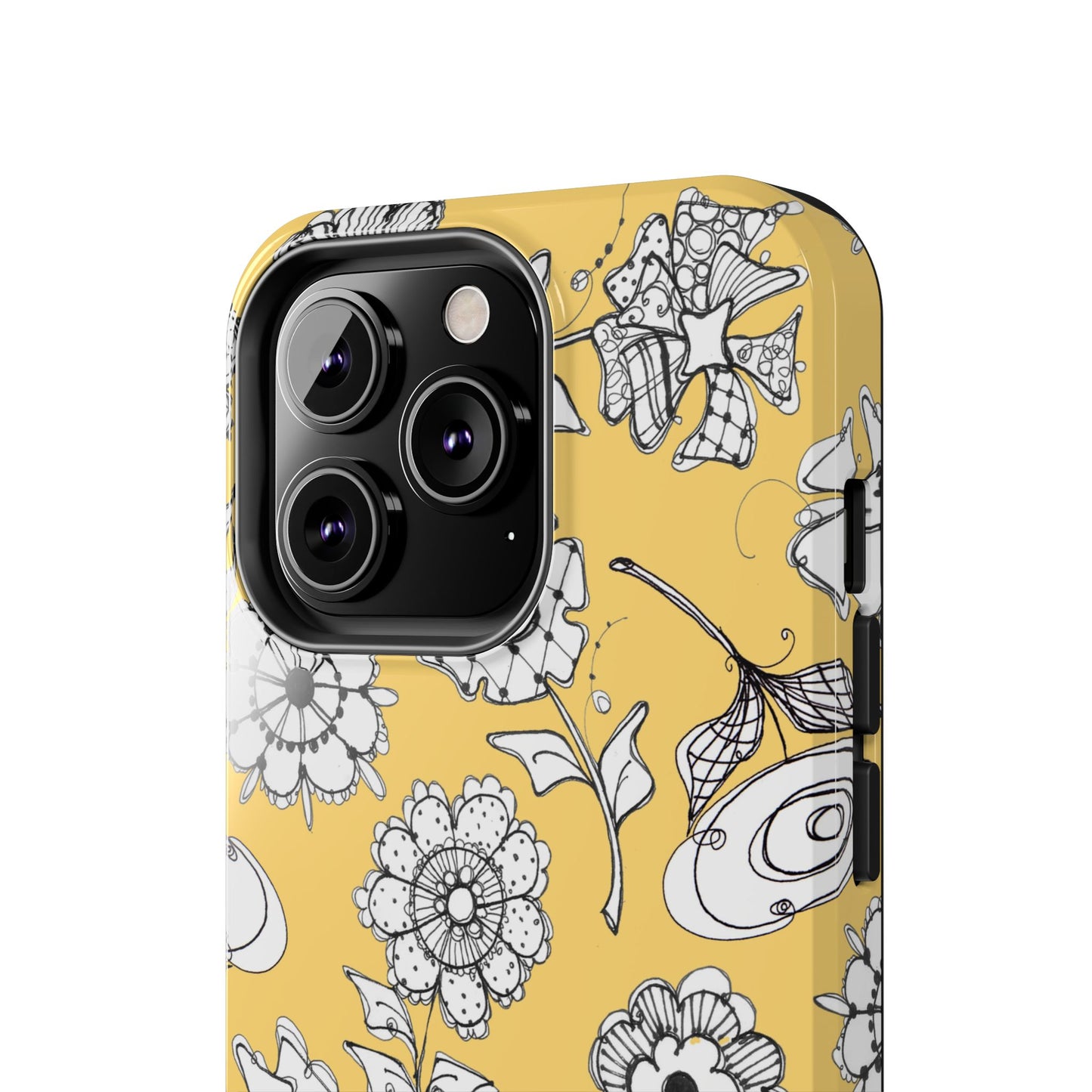 Paper Posies Yellow Phone Case