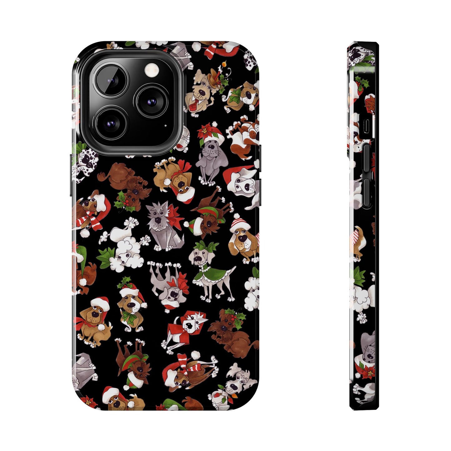 Doggie Toss Black Phone Case