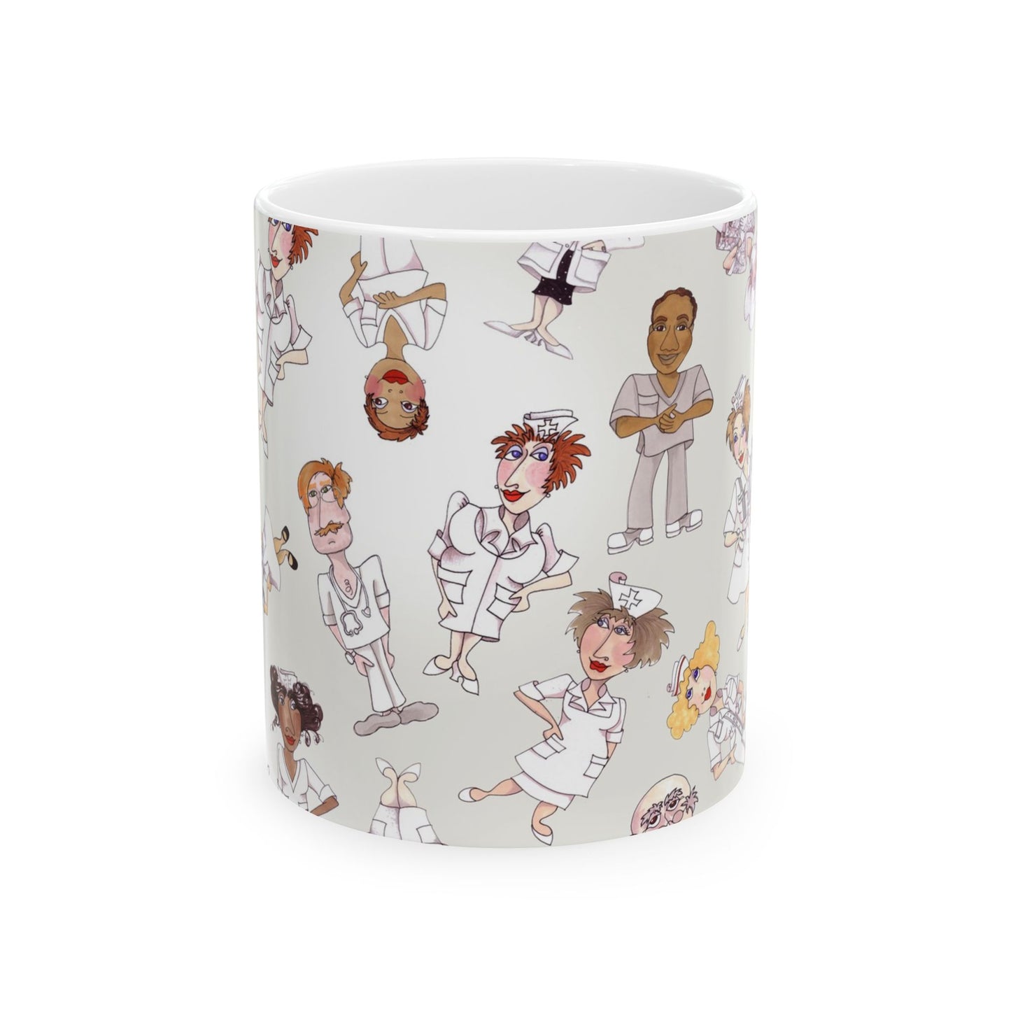 Tossed Nurses Gray Cup