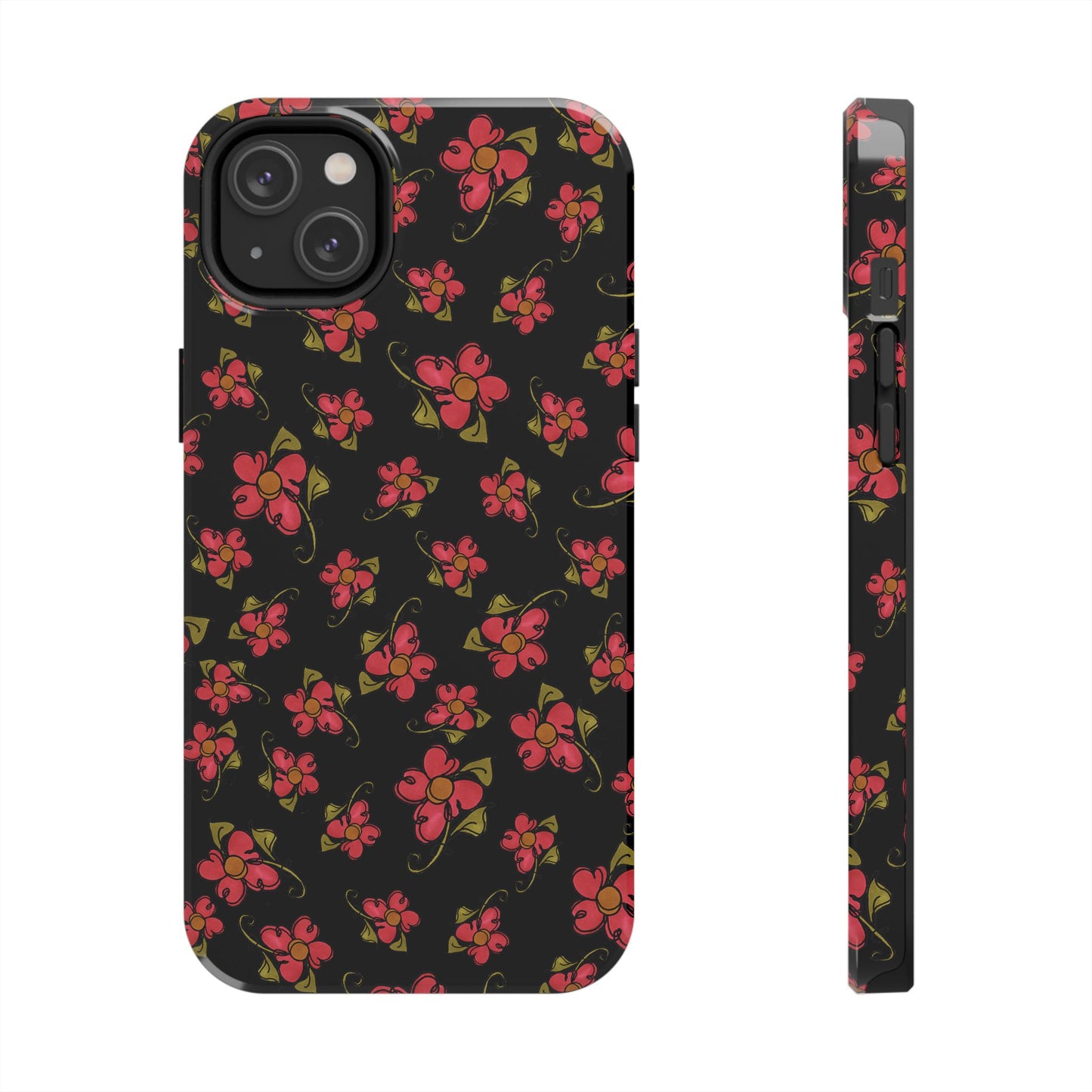 Daisy Caper Black Phone Case