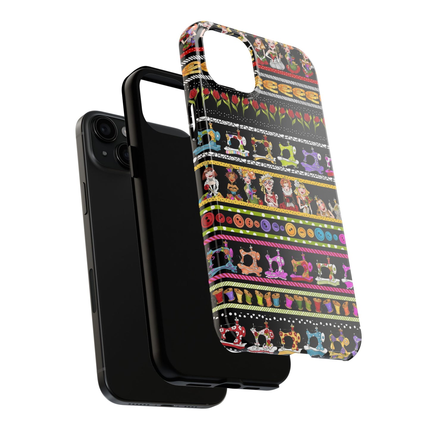 Curious Border Black Phone Case