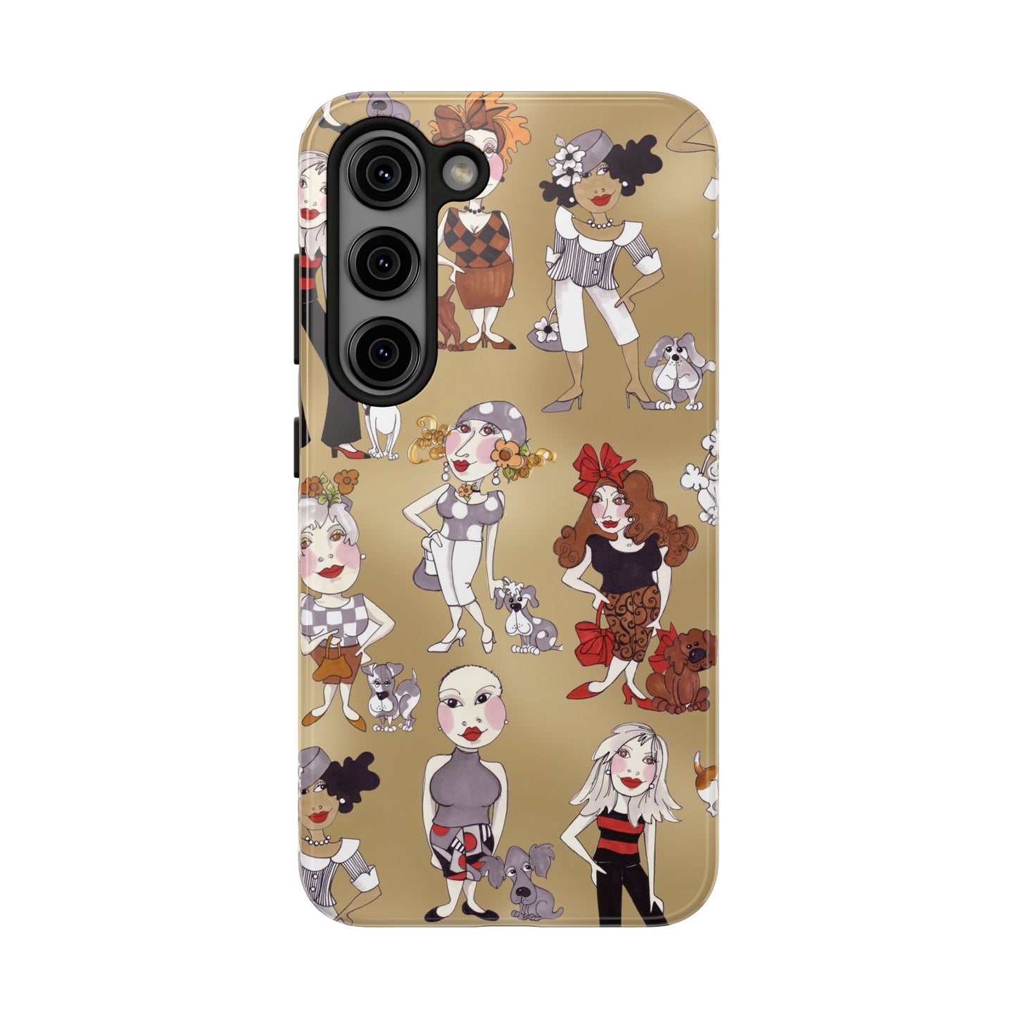 Dog Ladies Tan Phone Case