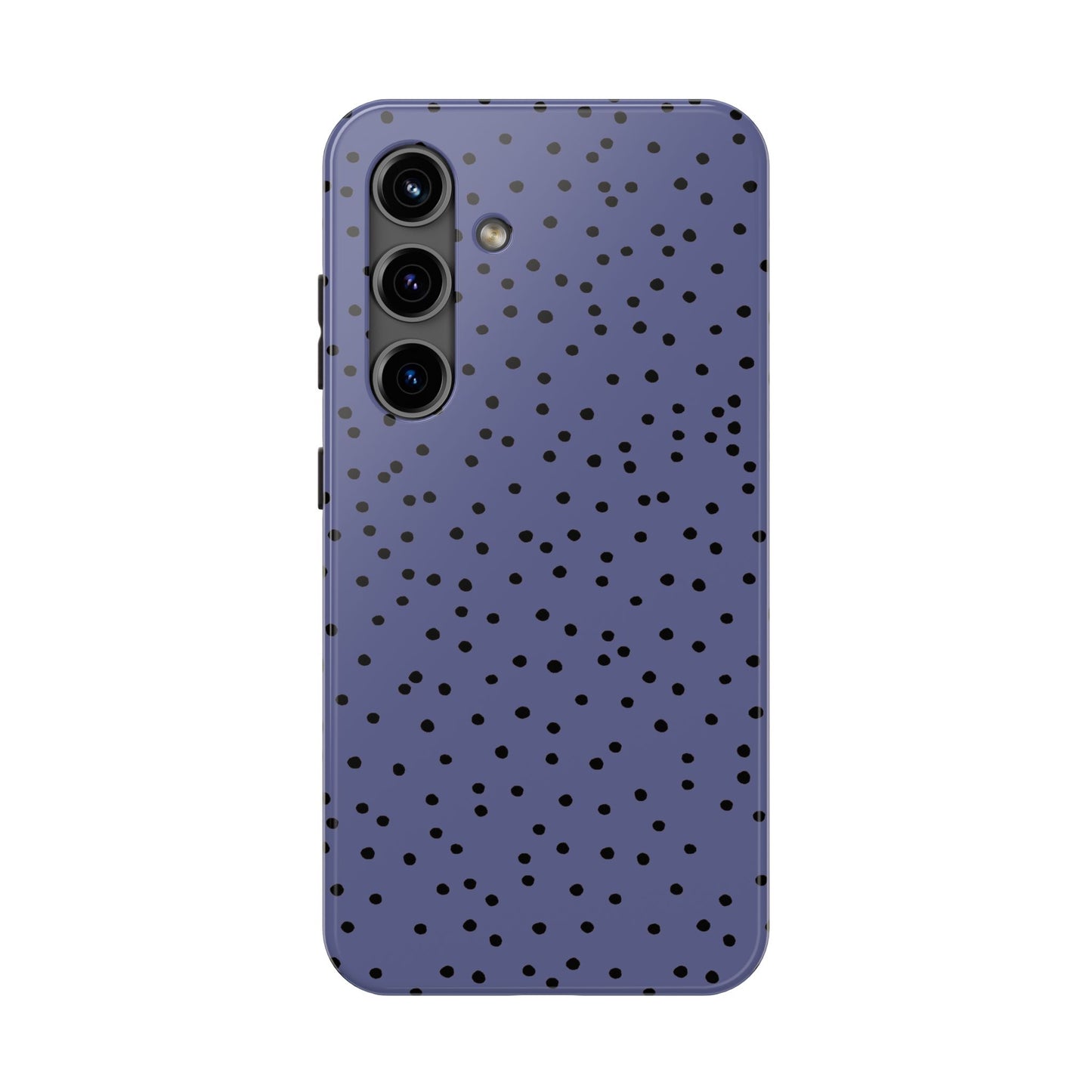 Dinky Dots Blue / Black Phone Case