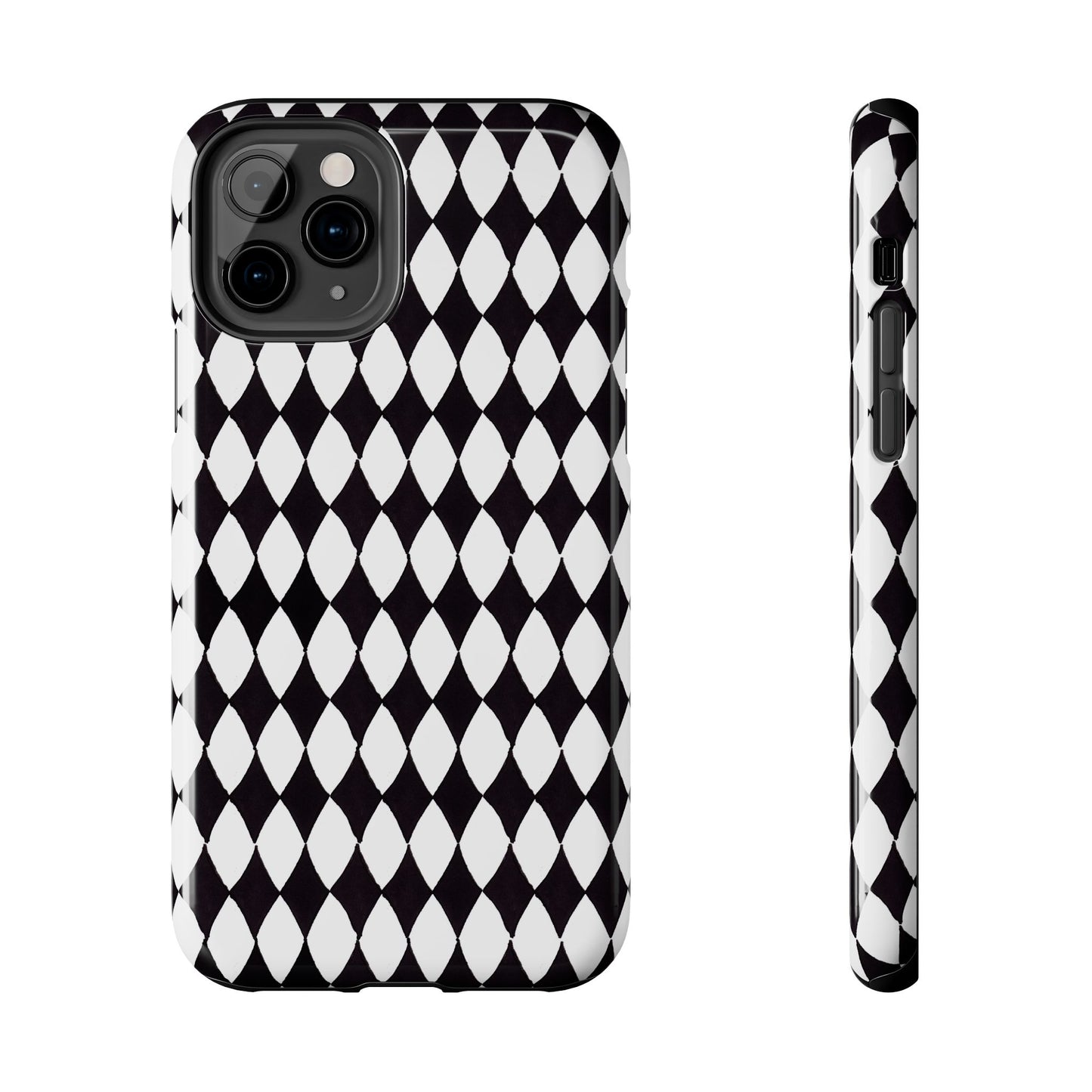 Diamond White / Black Phone Case
