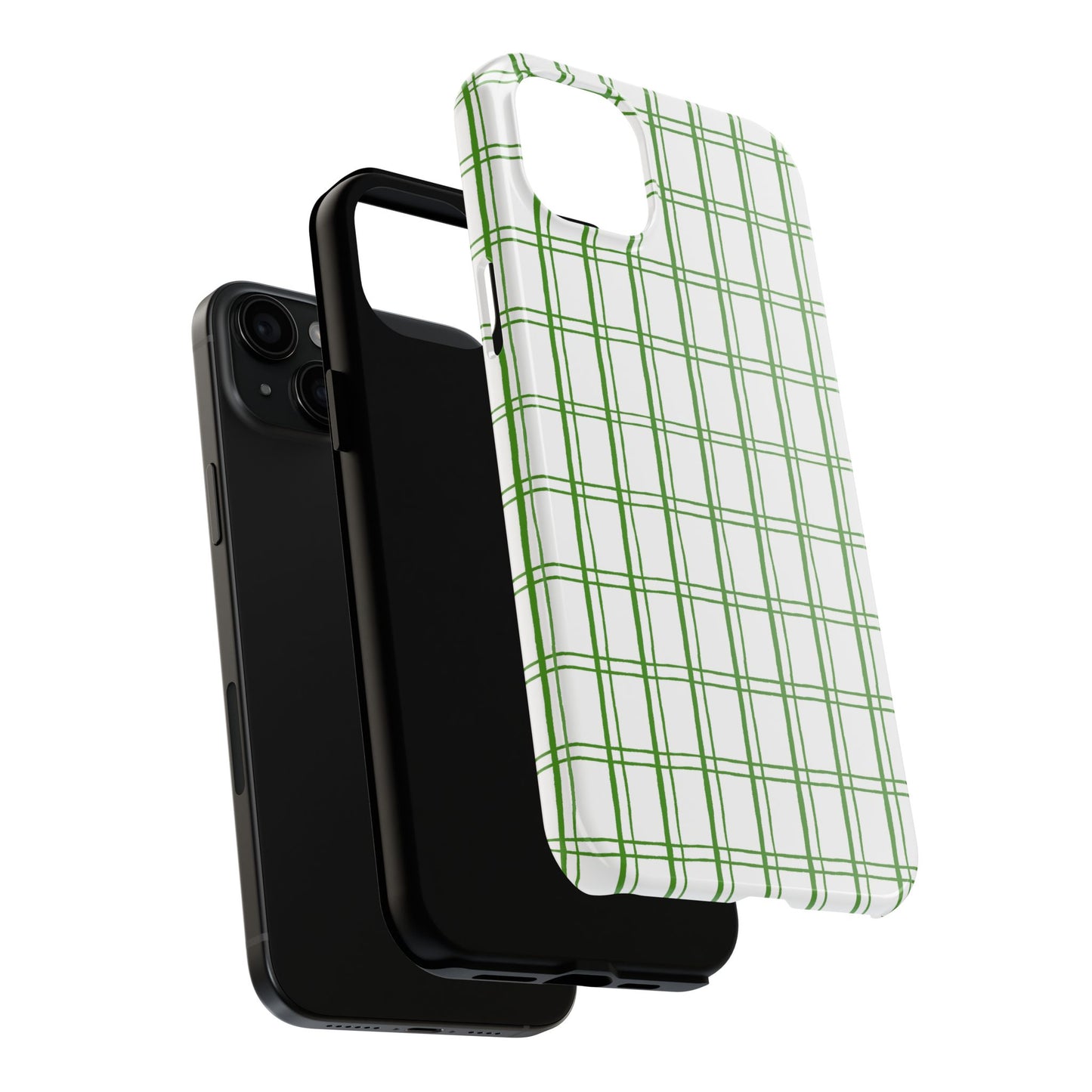 Kitchen Plaid White / Green Phone Case