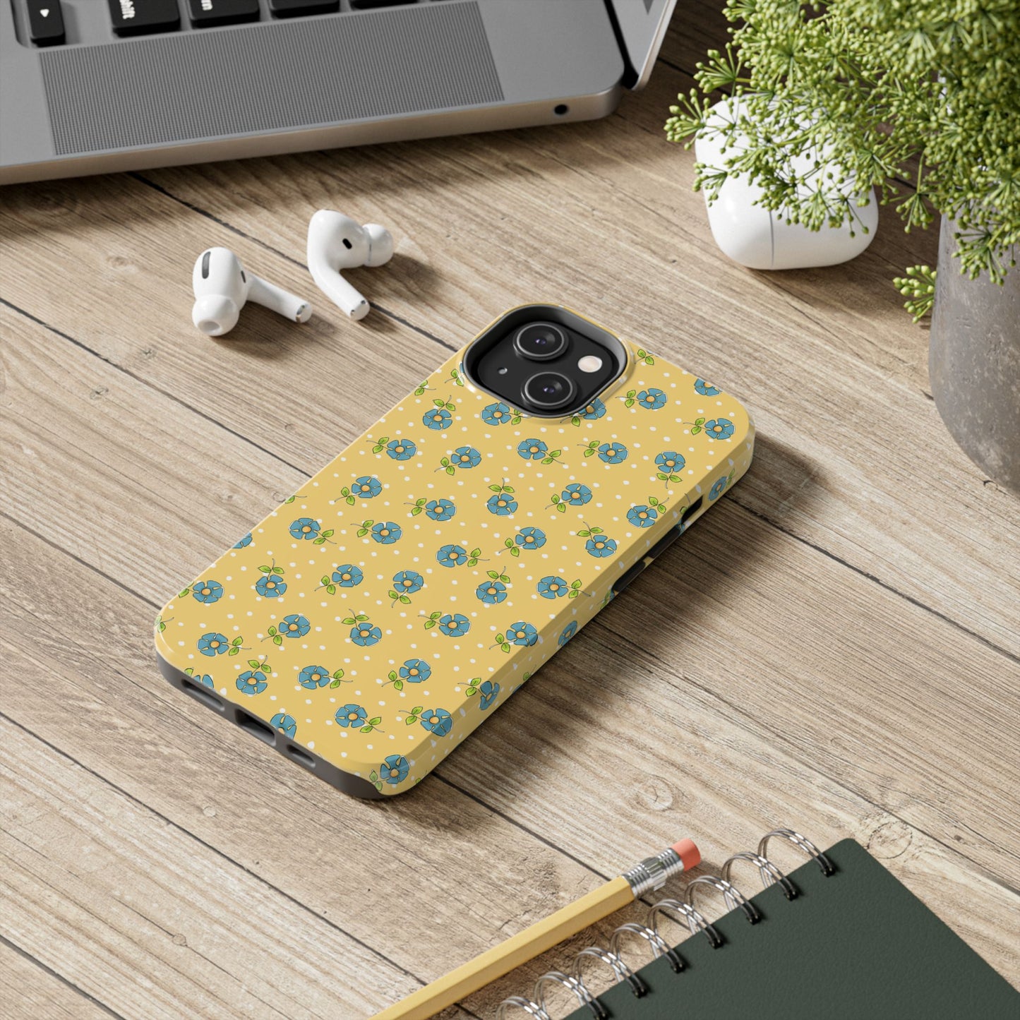Daisy Dots Yellow Phone Case