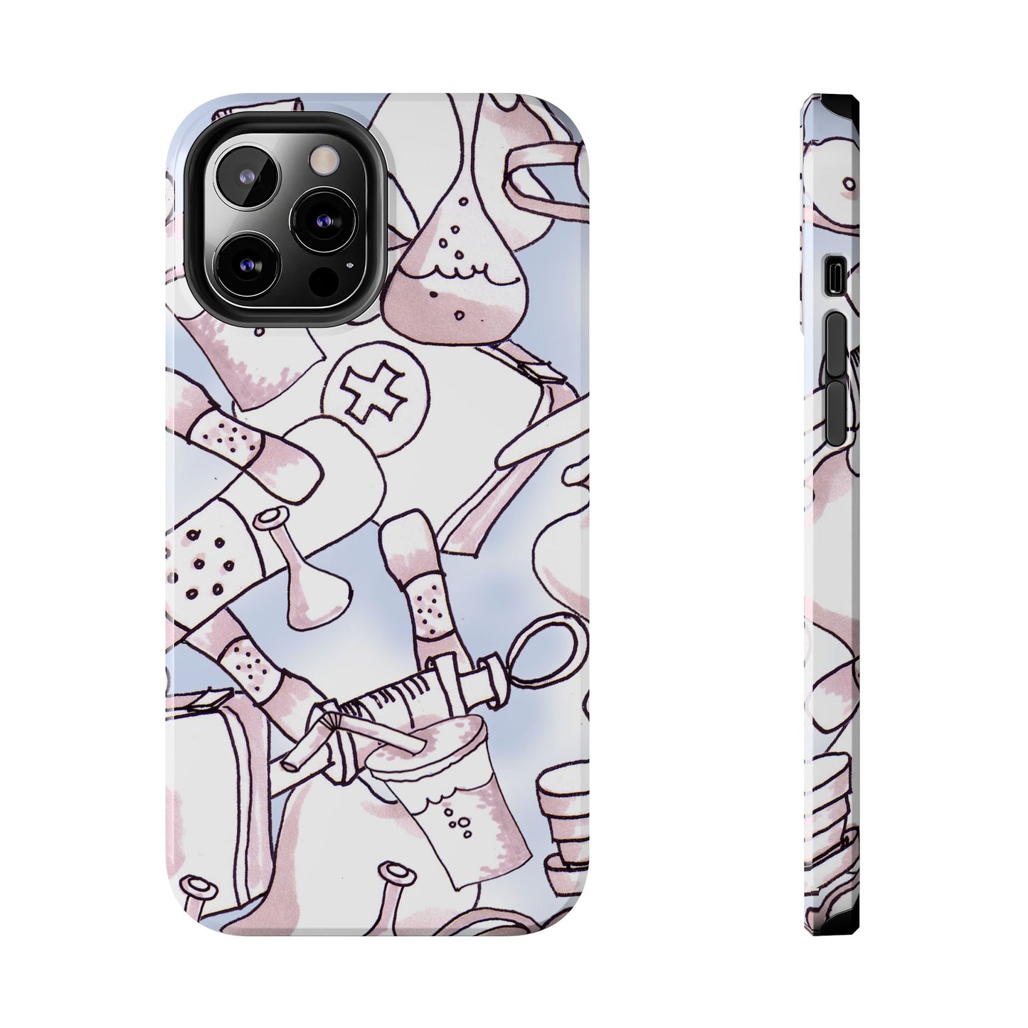 Med Stuff Blue Phone Case