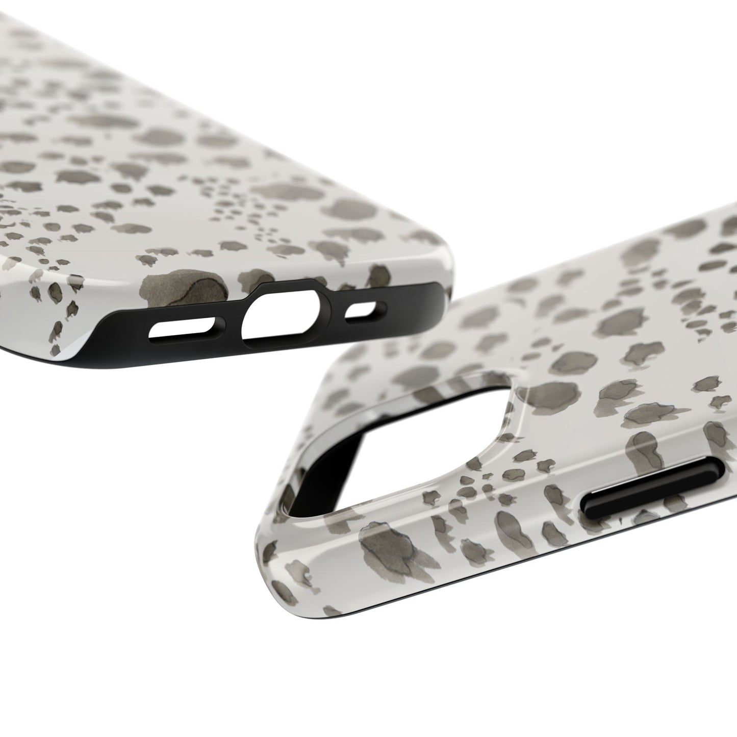 Kitty Dots Gray Phone Case