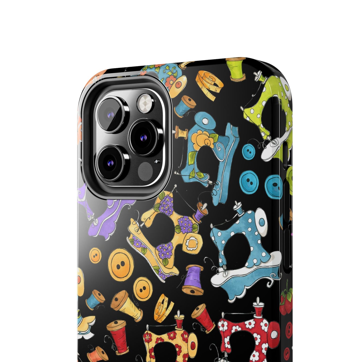 Sew Assorted Black Phone Case