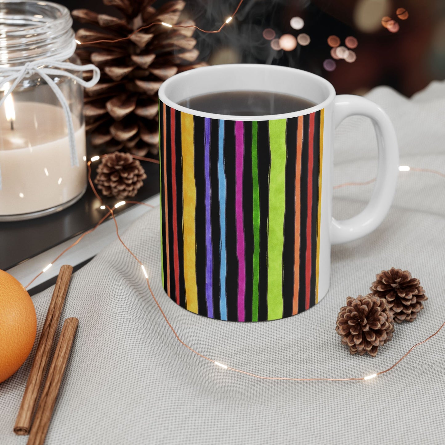 Stripe Fancy Black Cup