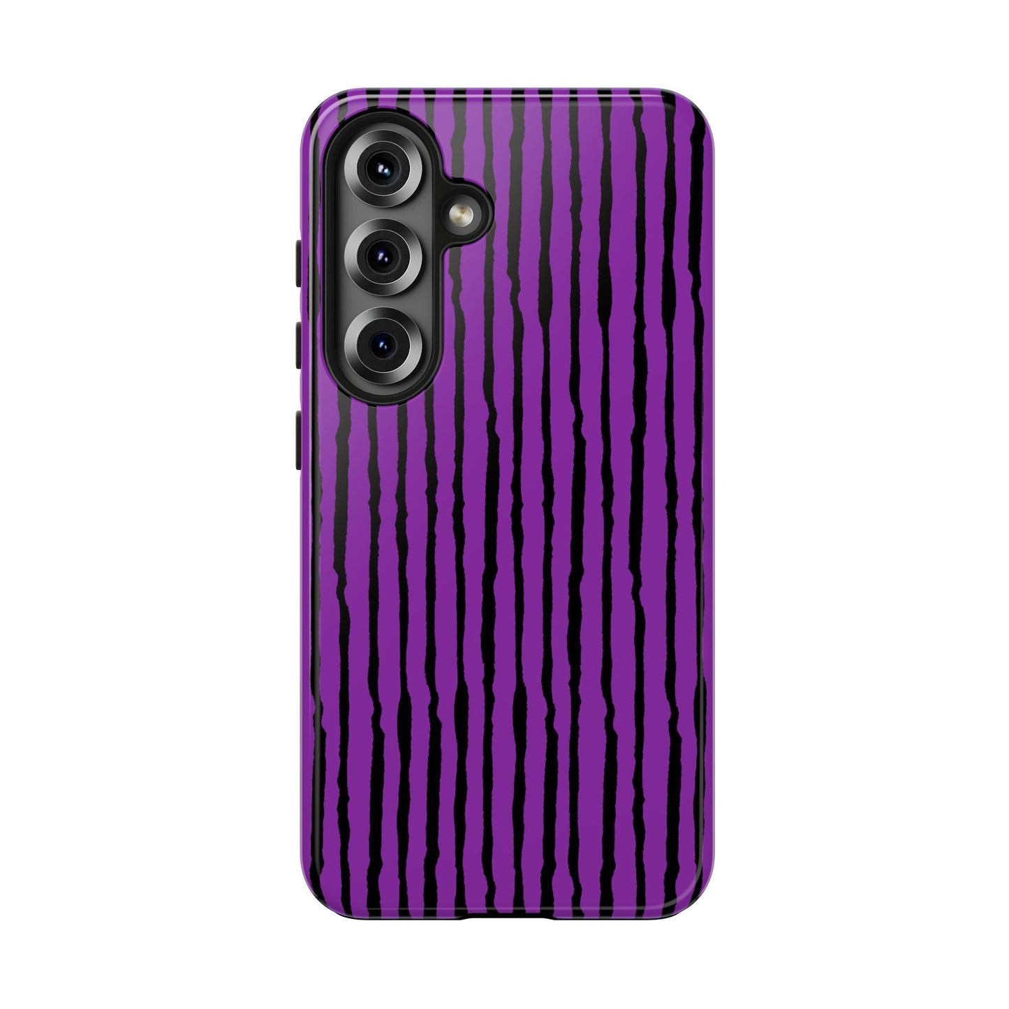 Sorta Stripe Purple / Black Phone Case