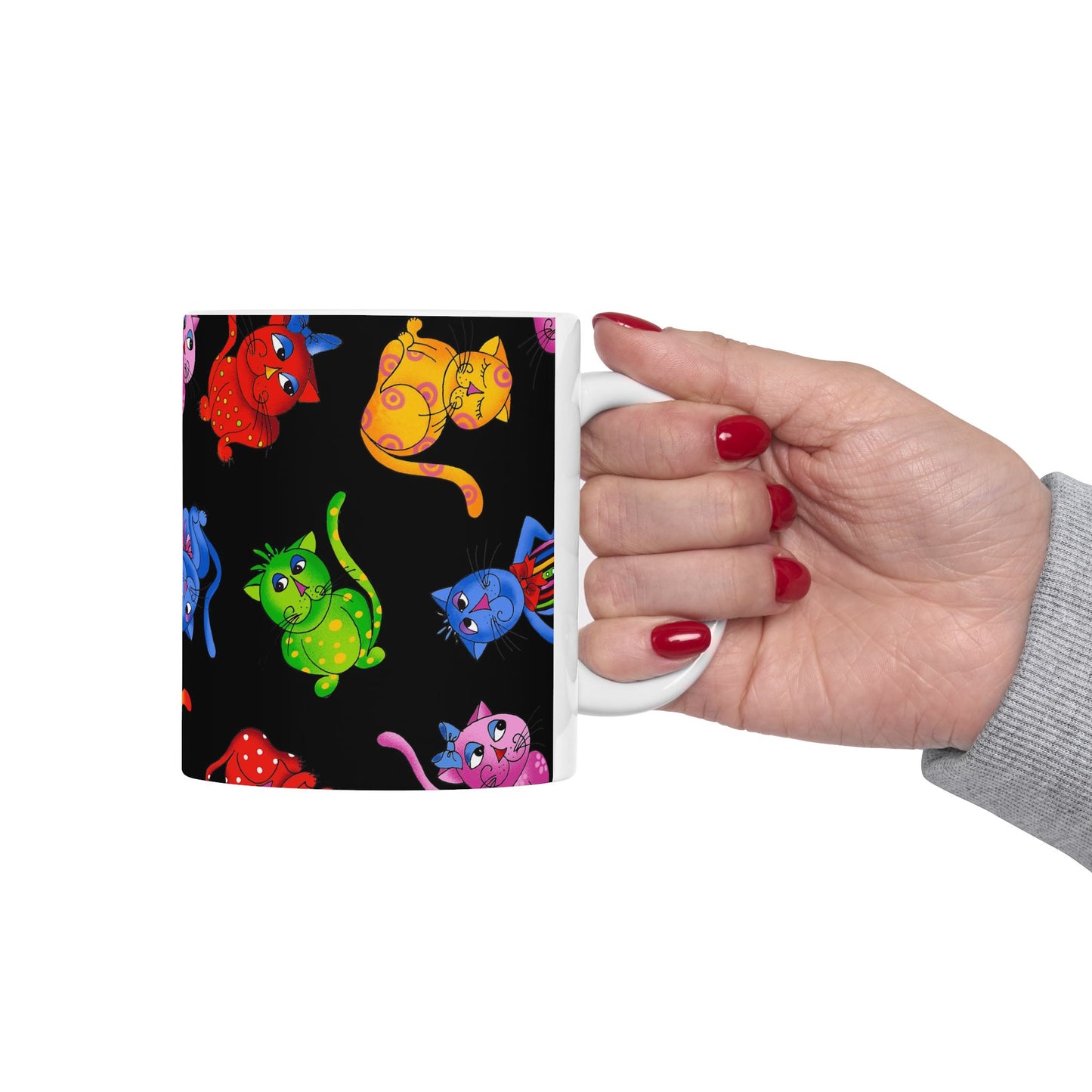 Tossed Cool Cats Black Cup