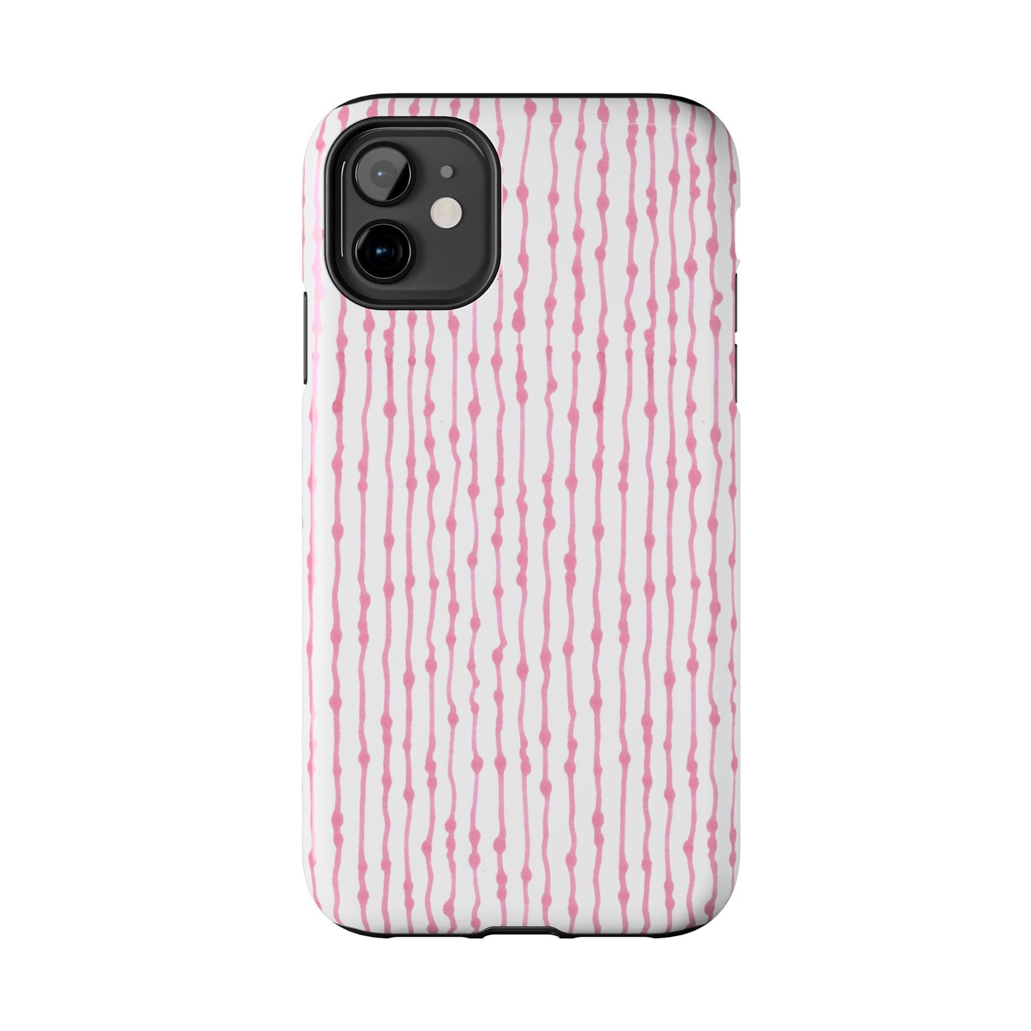 Faux Seersucker White / Pink Phone Case