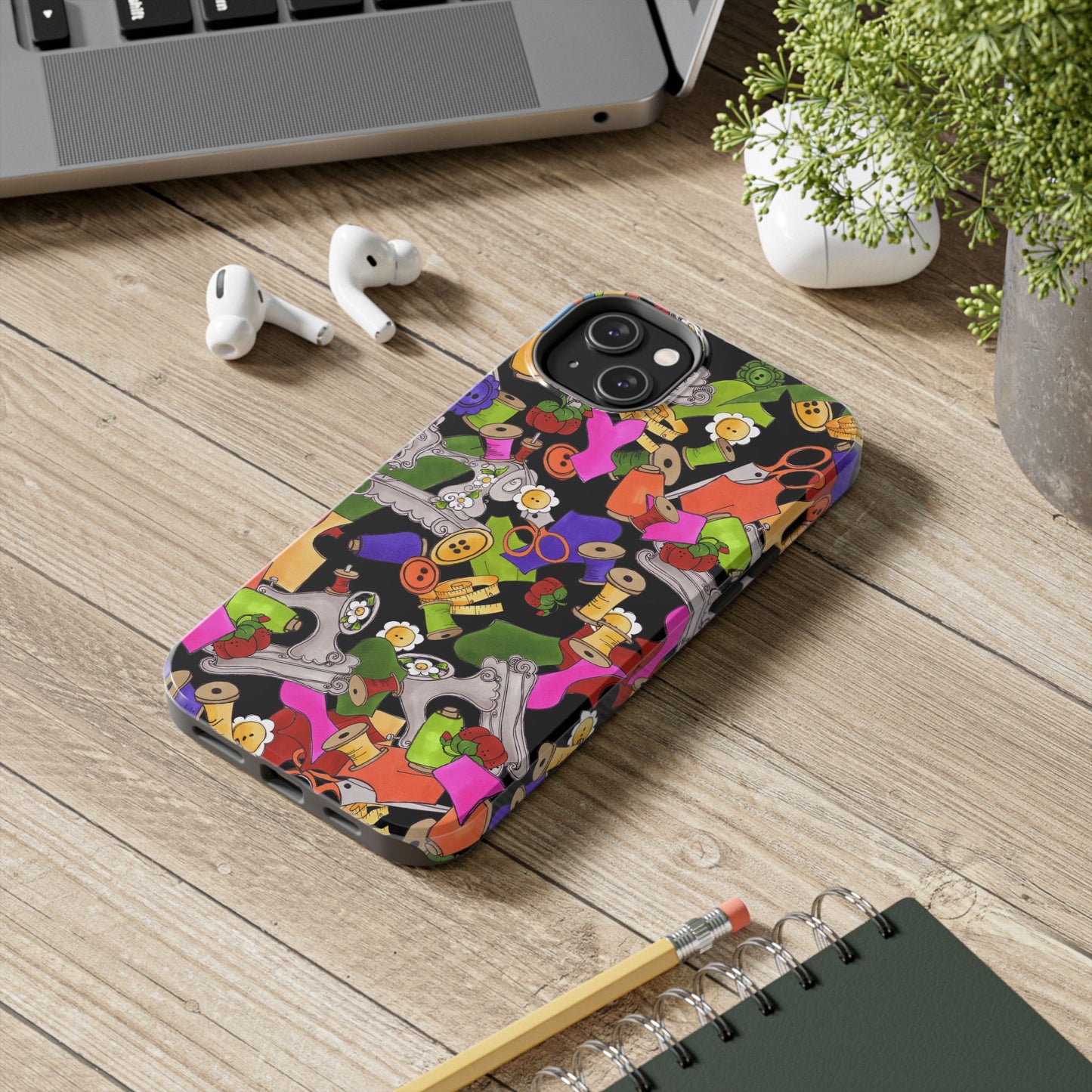 Kaleidasew Black Phone Case
