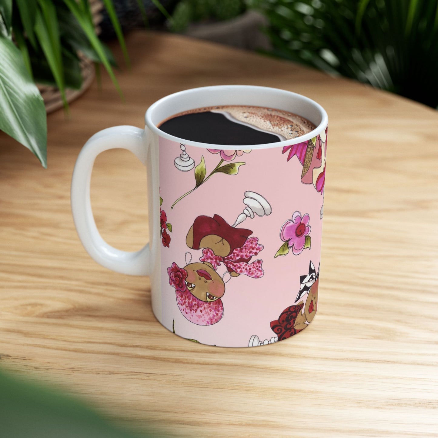 Buds & Busts Tossed Pink Cup