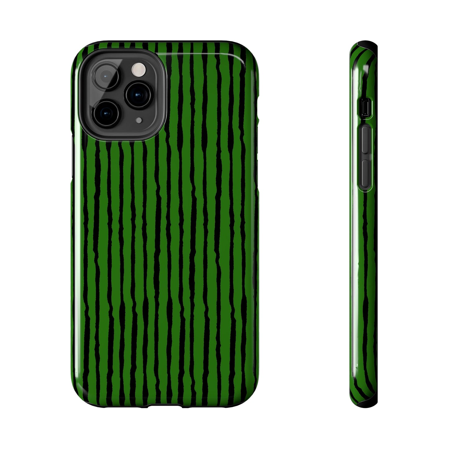 Sorta Stripe Green / Black Phone Case