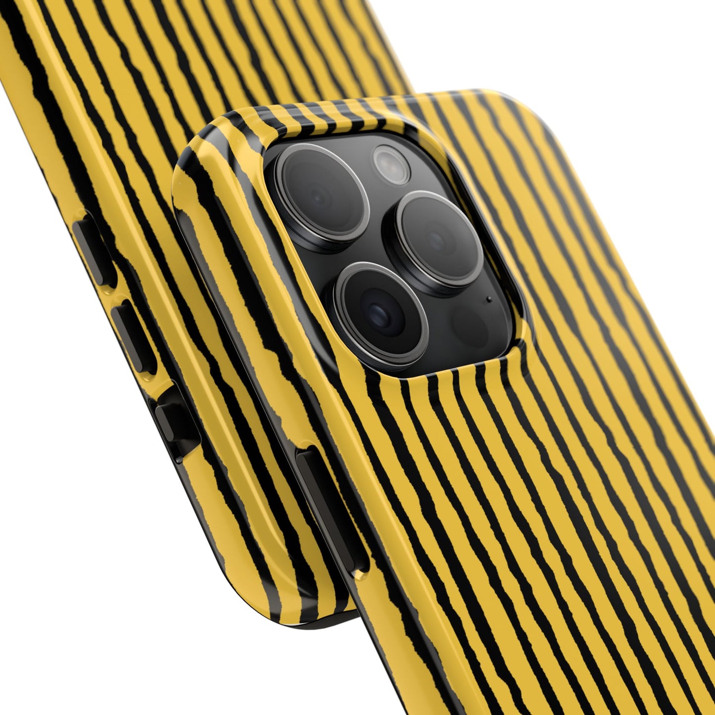 Sorta Stripe Yellow / Black Phone Case