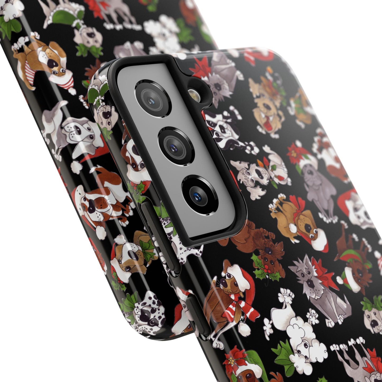 Doggie Toss Black Phone Case