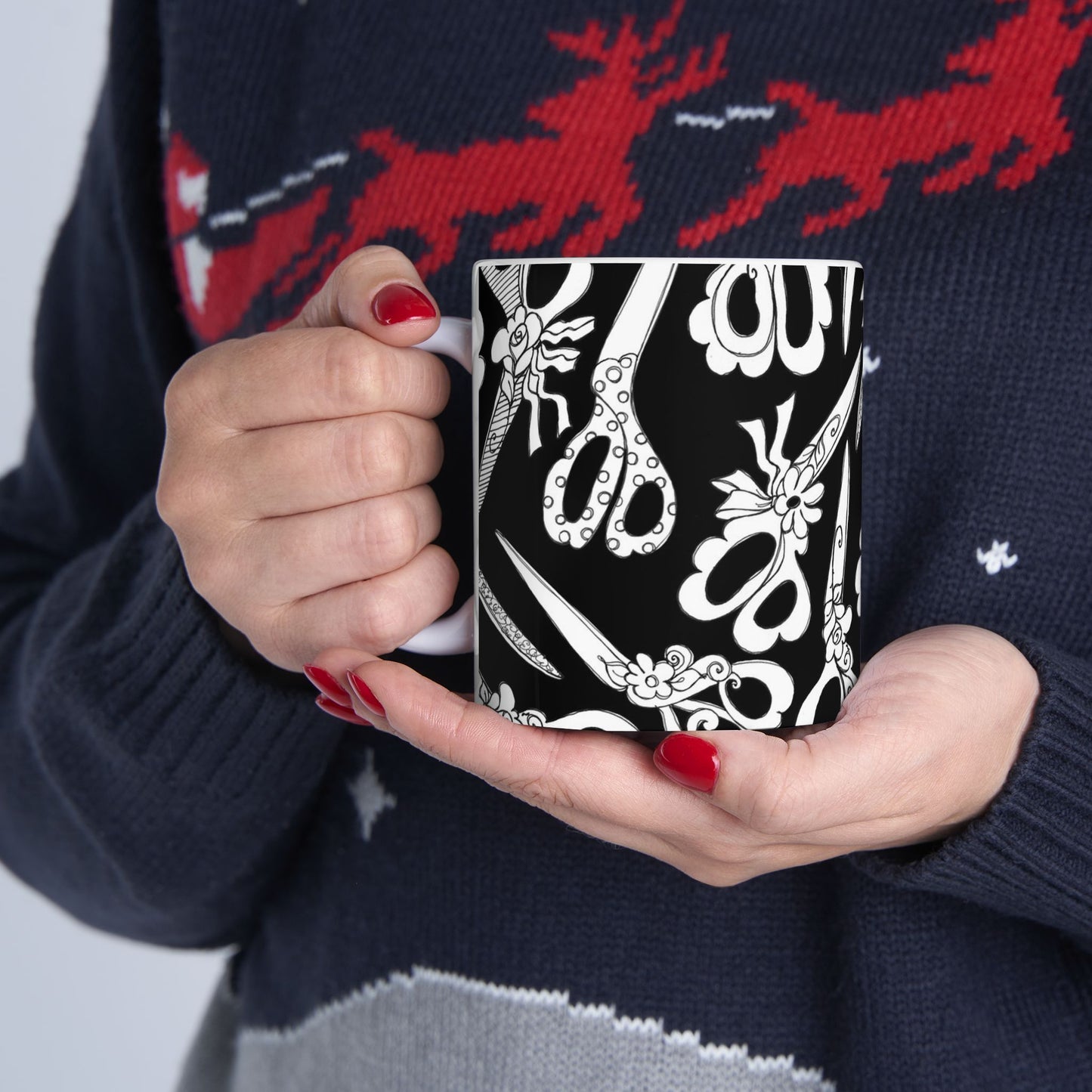 Scissor Blizzard Black / White Cup