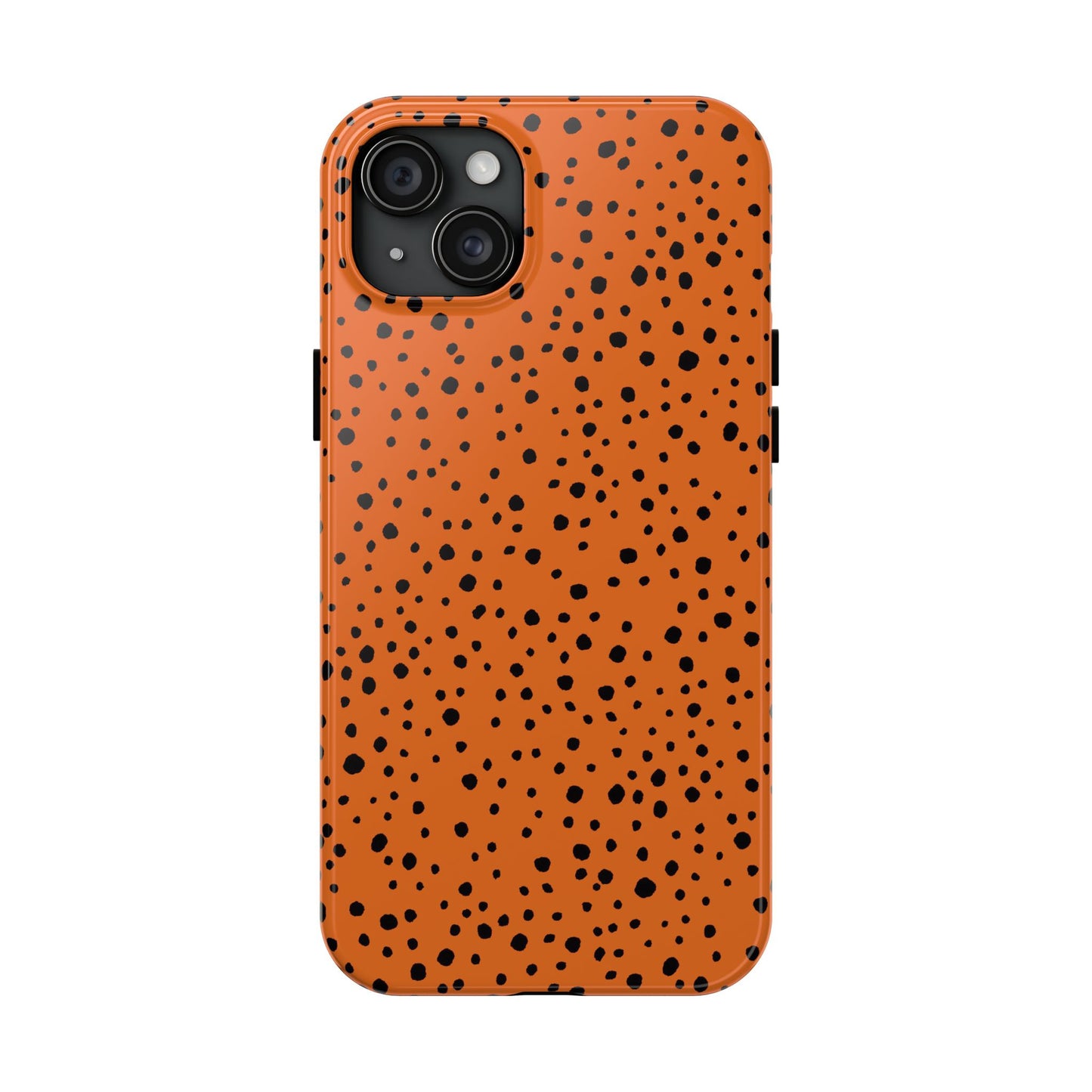 Pepper Dots Orange / Black Phone Case