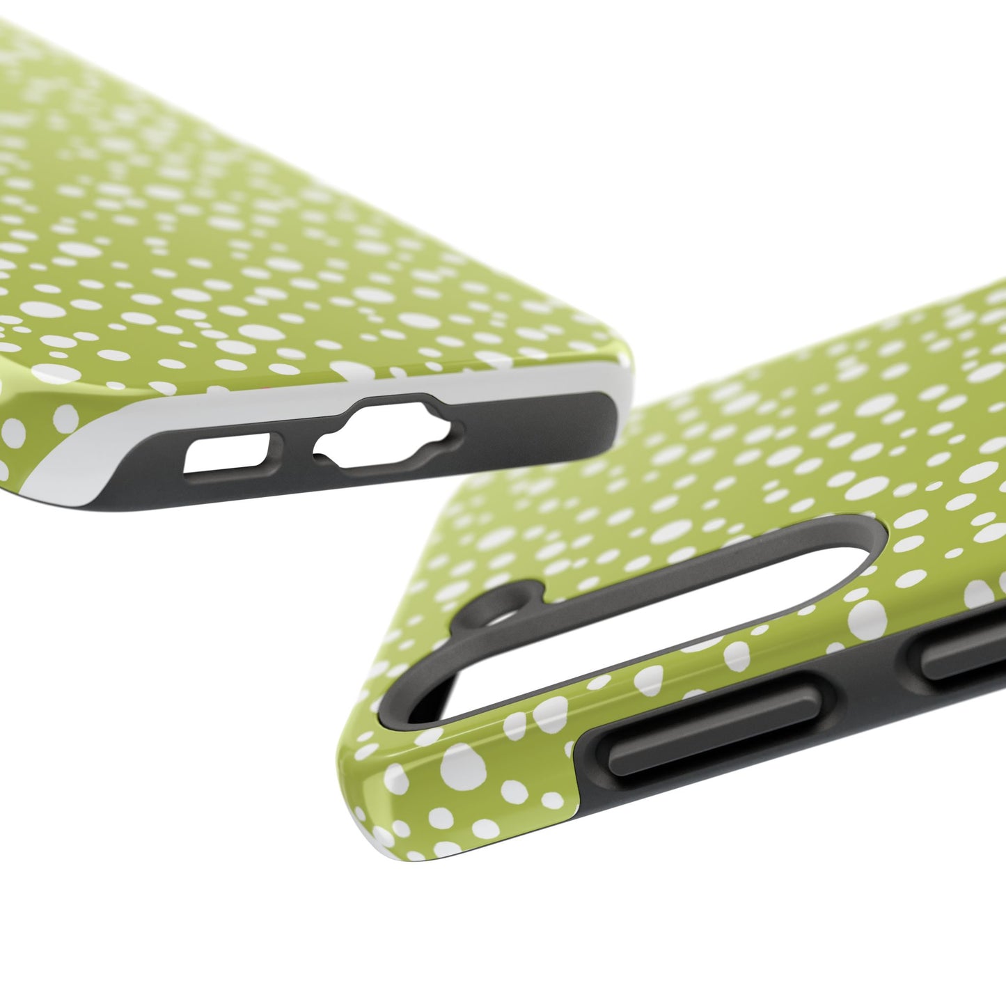 Balloon Dots Green / White Phone Case