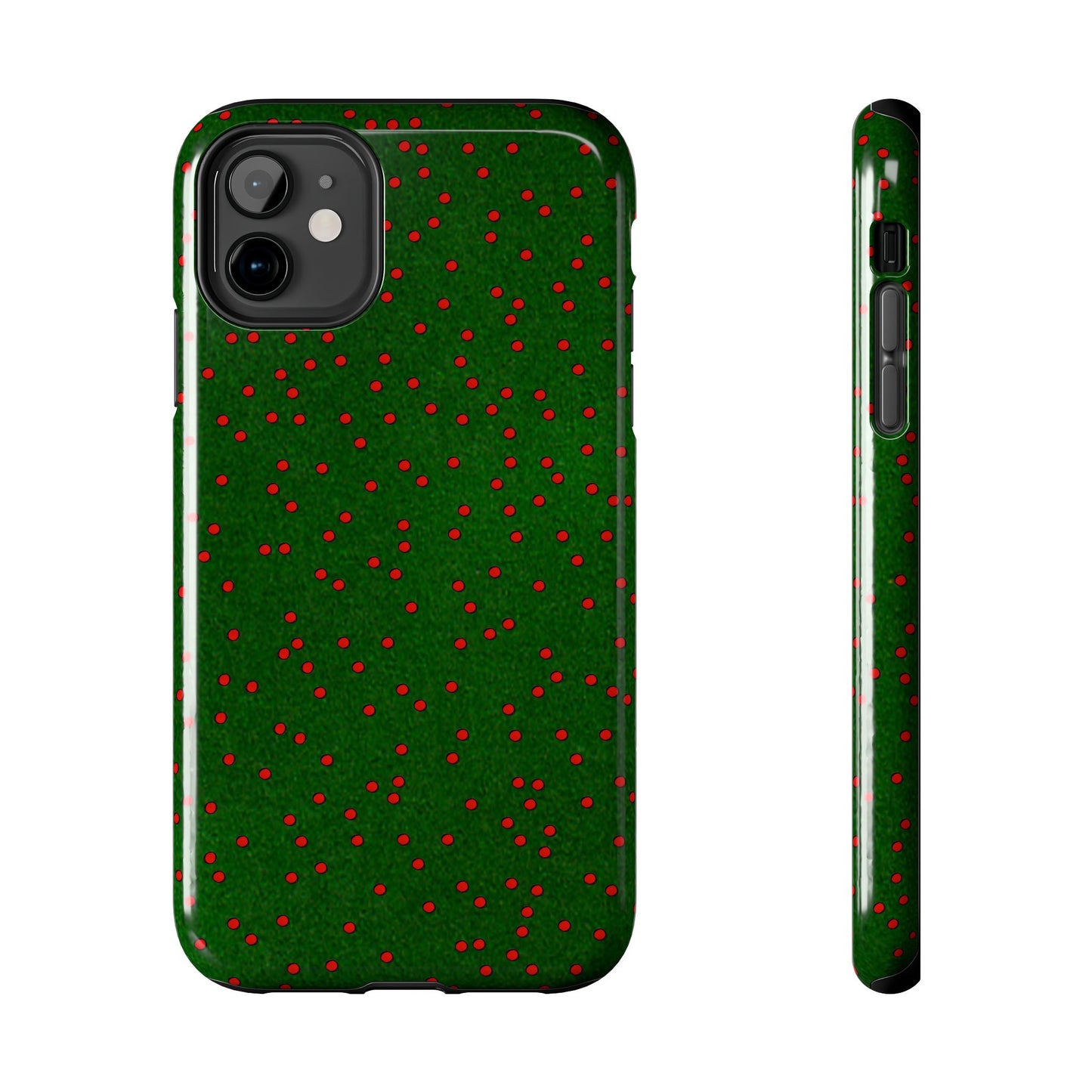 Happy Dots Green / Red Phone Case