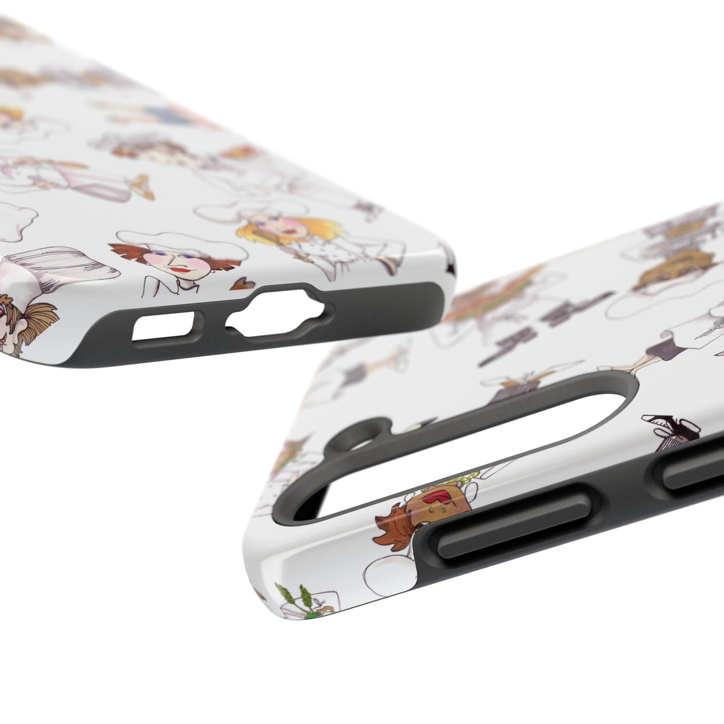 Tossed Chefs White Phone Case