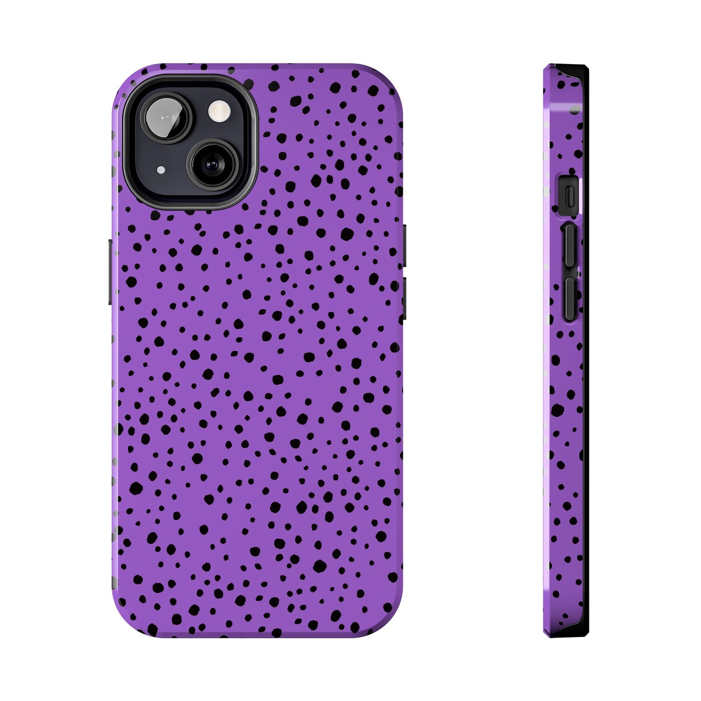 Pepper Dots Purple / Black Phone Case