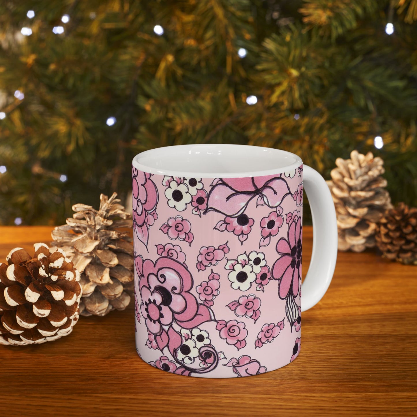 Profuse Posies Pink Cup