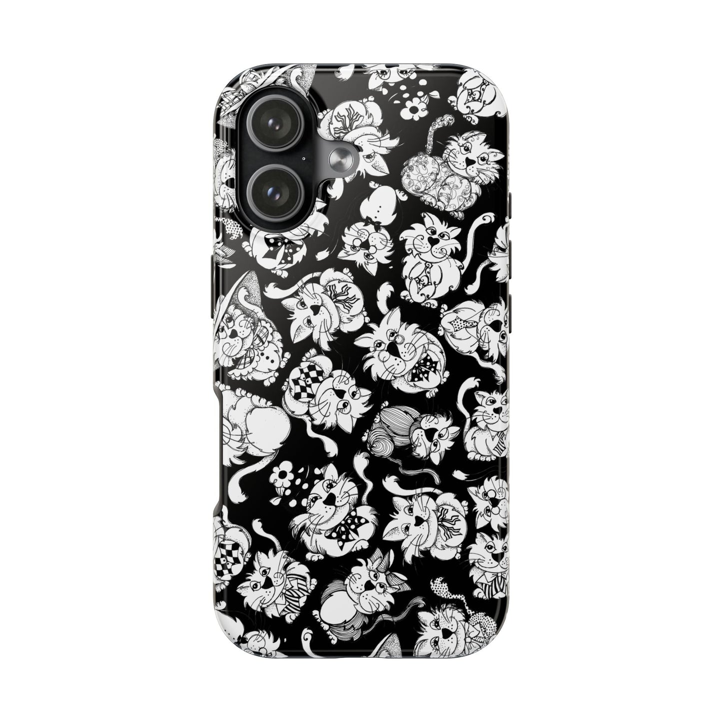 So Kitties Tossed Black Phone Case