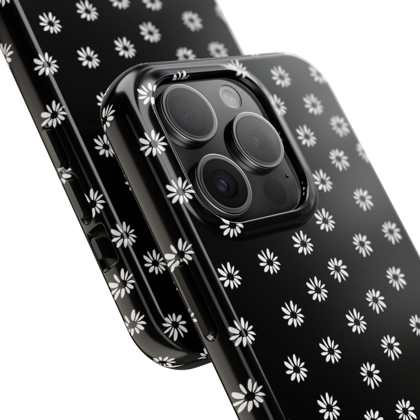 Daisy Dot Black / White Phone Case