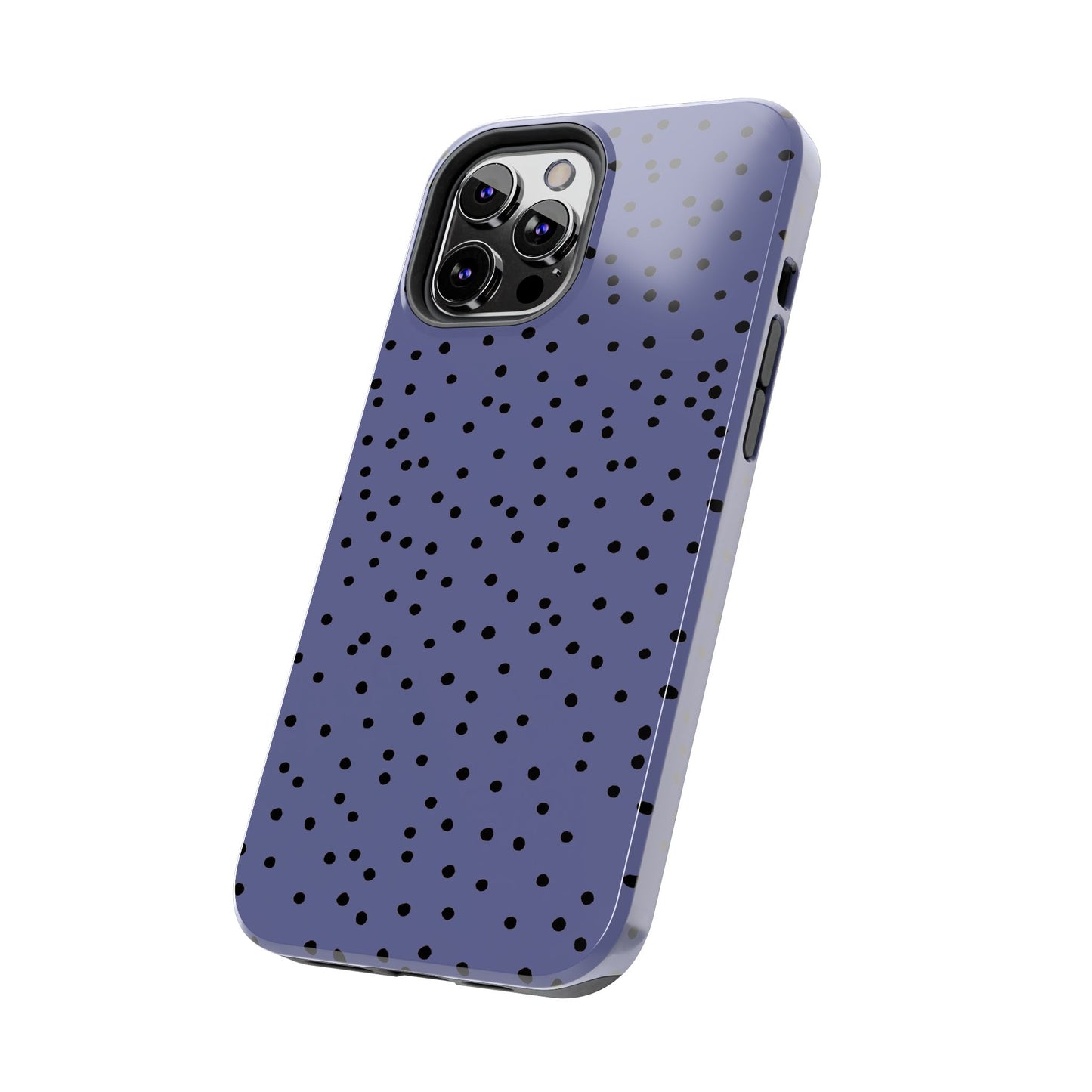 Dinky Dots Blue / Black Phone Case